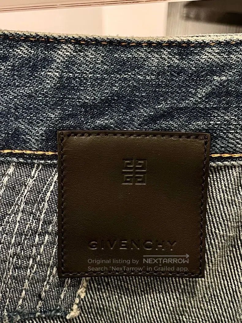 Givenchy Givenchy Blue Hole Zipper Casual Denim Pants Size US 30 / EU 46 - 4 Thumbnail