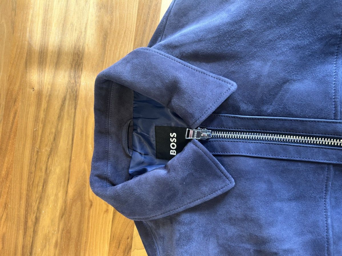 Hugo Boss Boss suede leather jacket, Large Size US L / EU 52-54 / 3 - 2 Thumbnail