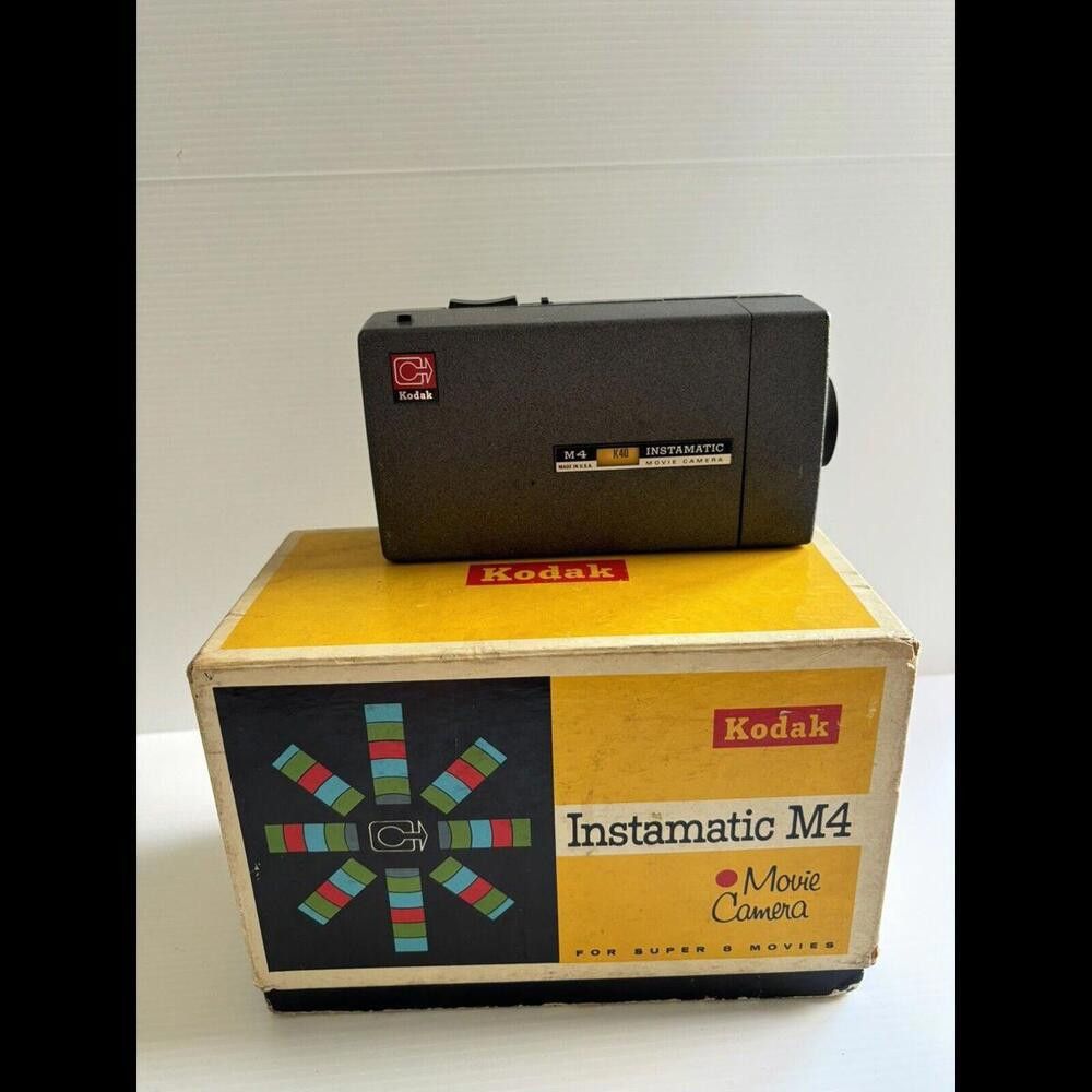Kodak Kodak Instamatic M4 Movie Camera w/ Box Vintage Size ONE SIZE - 1 Thumbnail