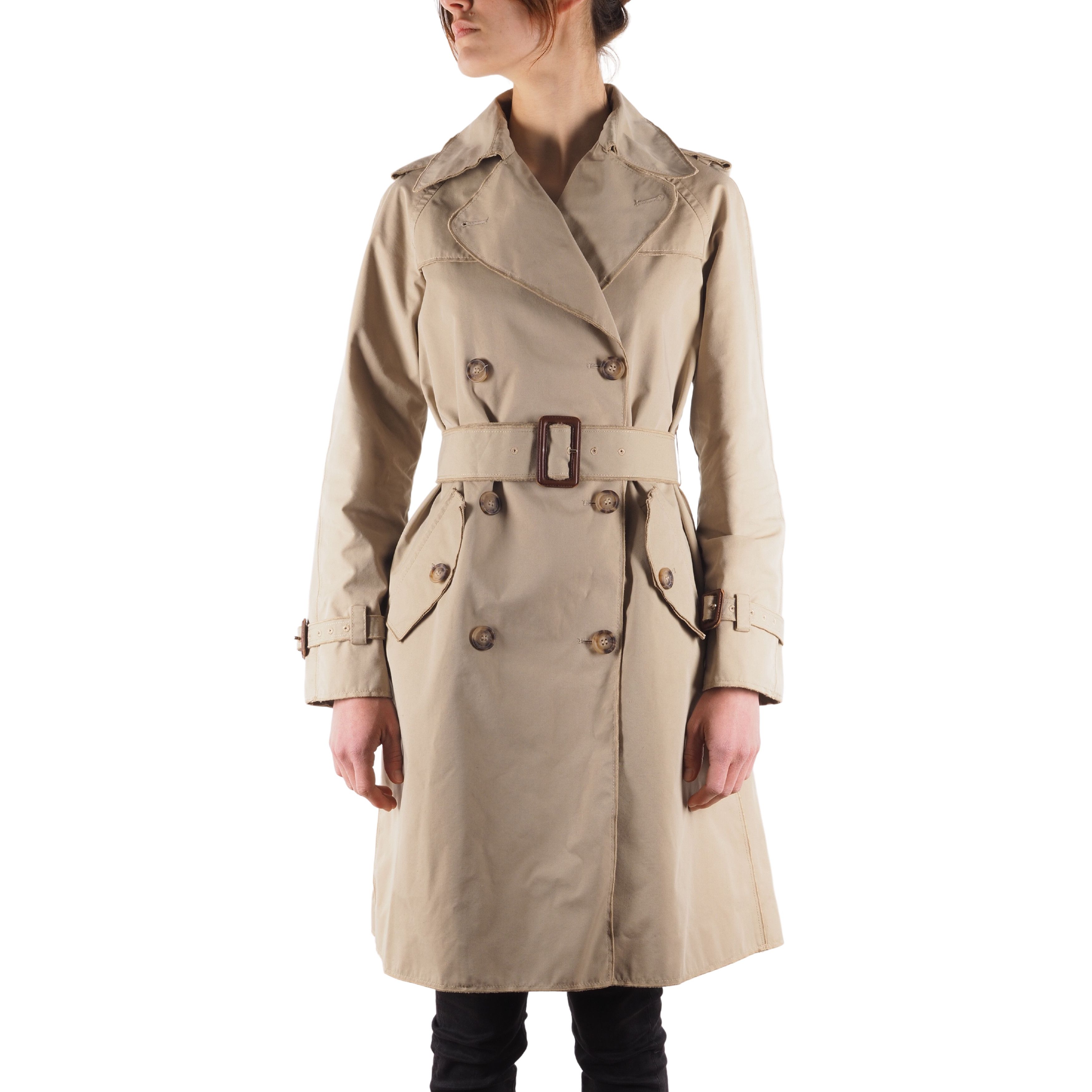 Dolce & Gabbana Vintage Beige Belted Trench Coat
