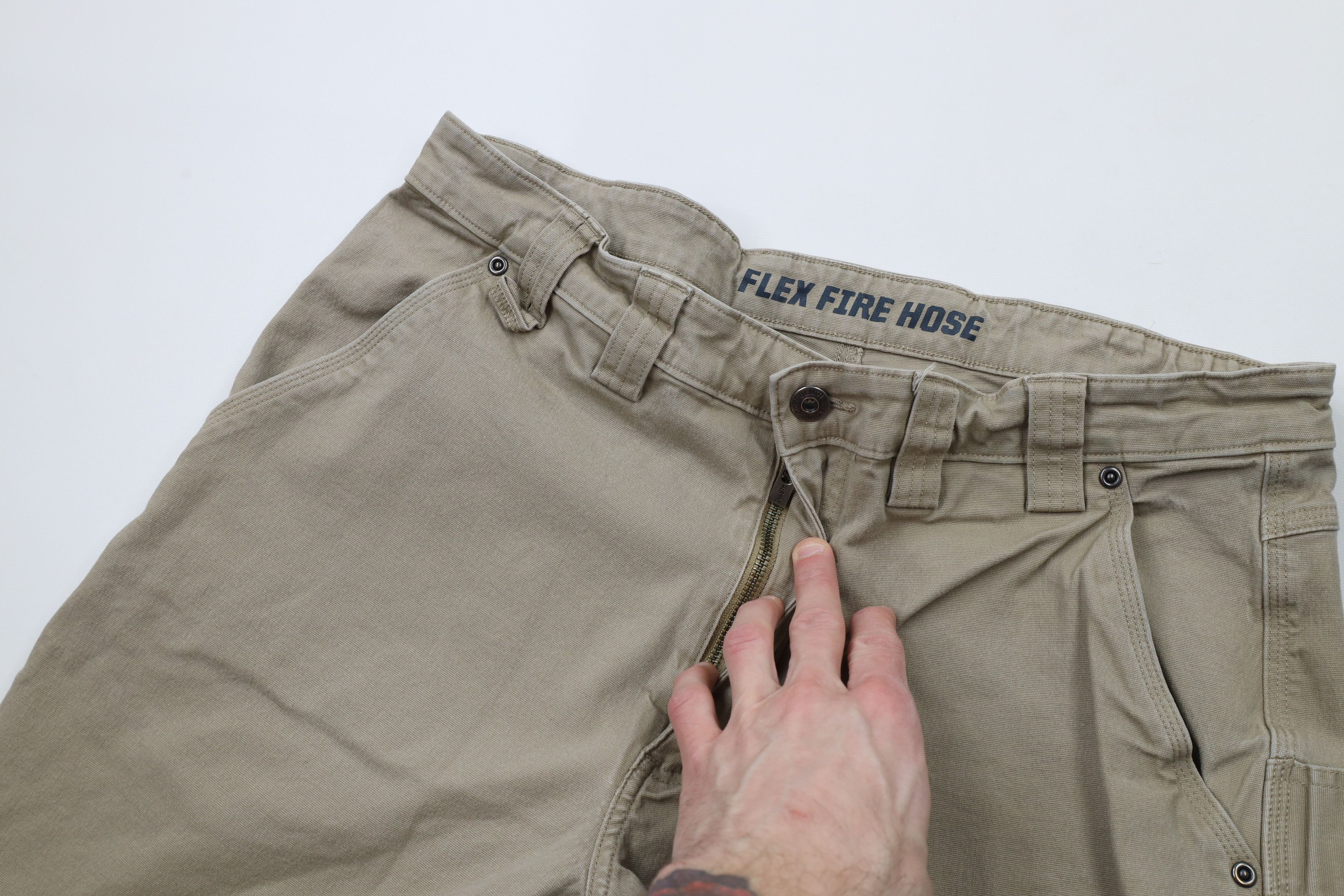 Duluth Trading Company × Vintage Duluth Trading Co Fit Flex Fire Hose Wide Leg Dungaree Pants Size US 36 / EU 52 - 7 Thumbnail