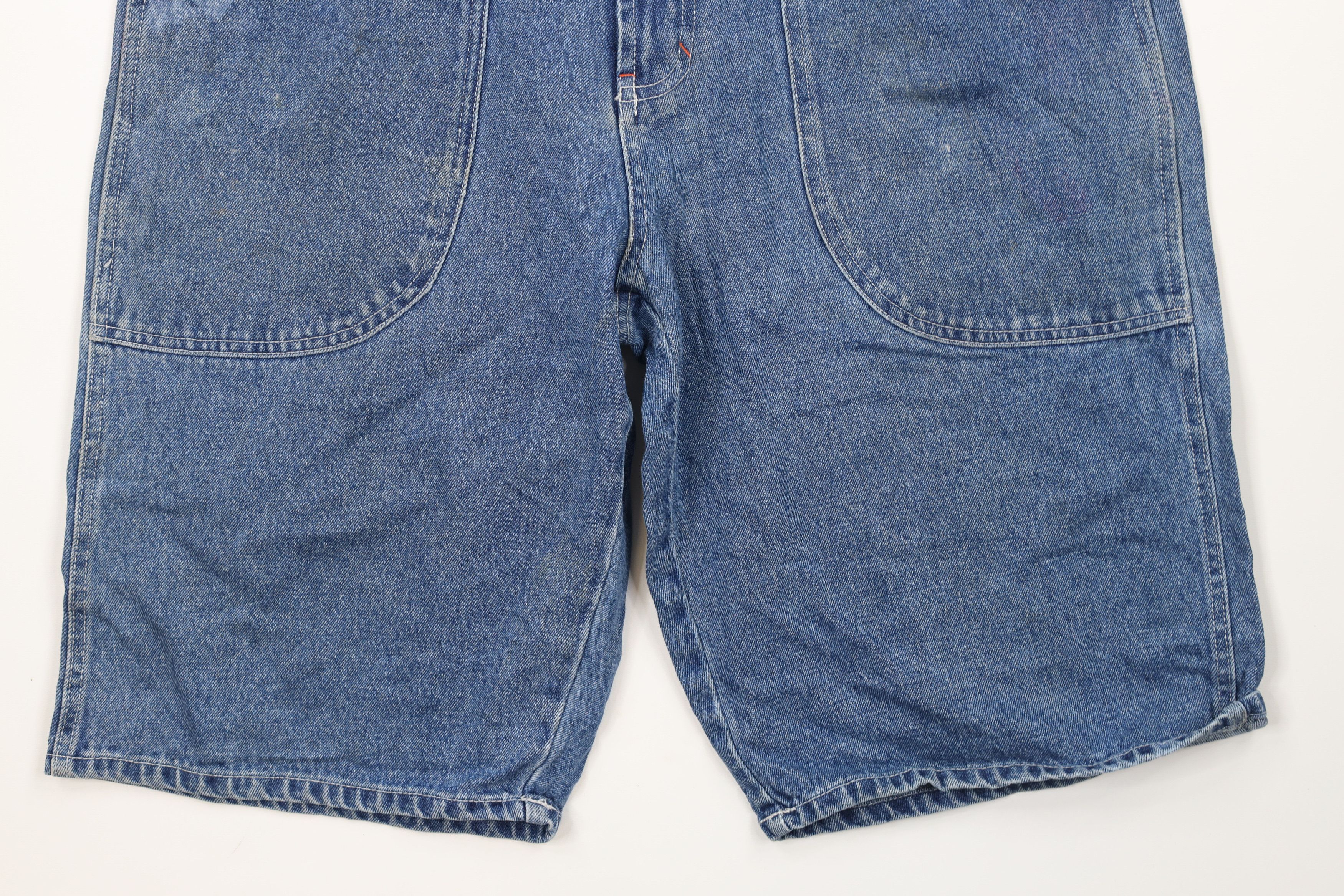 Vintage Vintage 90s Streetwear Big Pocket Denim Jean Shorts Jorts Size US 36 / EU 52 - 4 Thumbnail