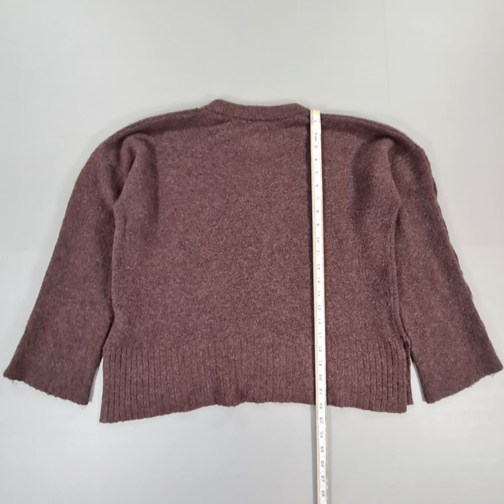 Madewell Madewell Jumper Womens Pullover Brown Medium Knit Crew Neck Buttoned Sleeves Casual 56% Nylon, 30% Wool, 10% Alpaca, 4% Elastane Mens? Size M / US 6-8 / IT 42-44 - 6 Thumbnail