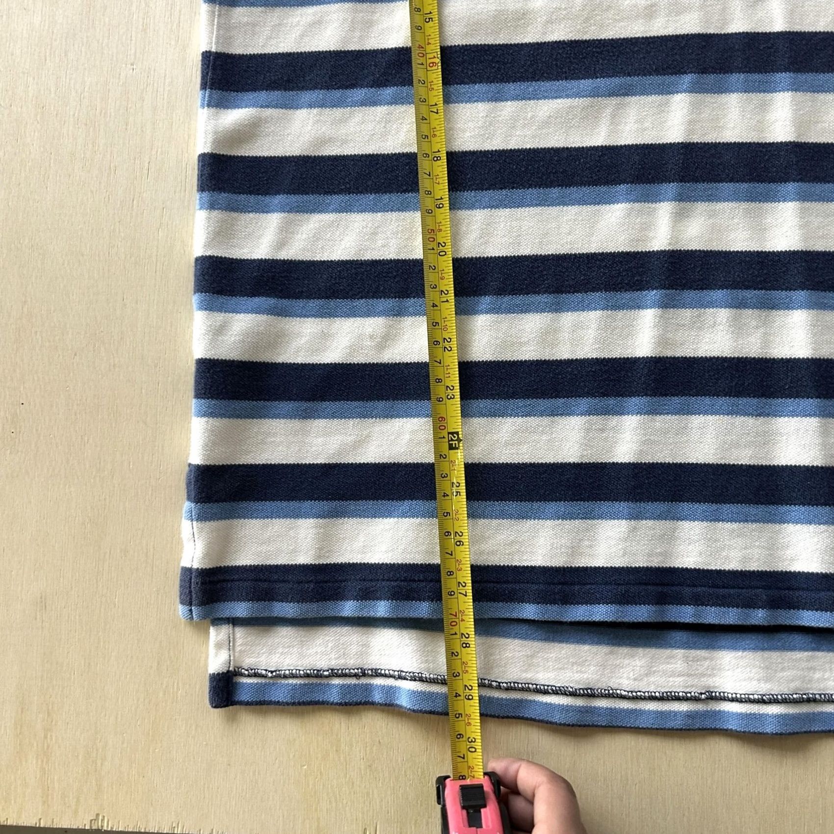 Vintage Polo Jeans Company Shirt Mens XL Blue Striped Short Sleeve RL Flag Logo Polo Size US XL / EU 56 / 4 - 5 Thumbnail