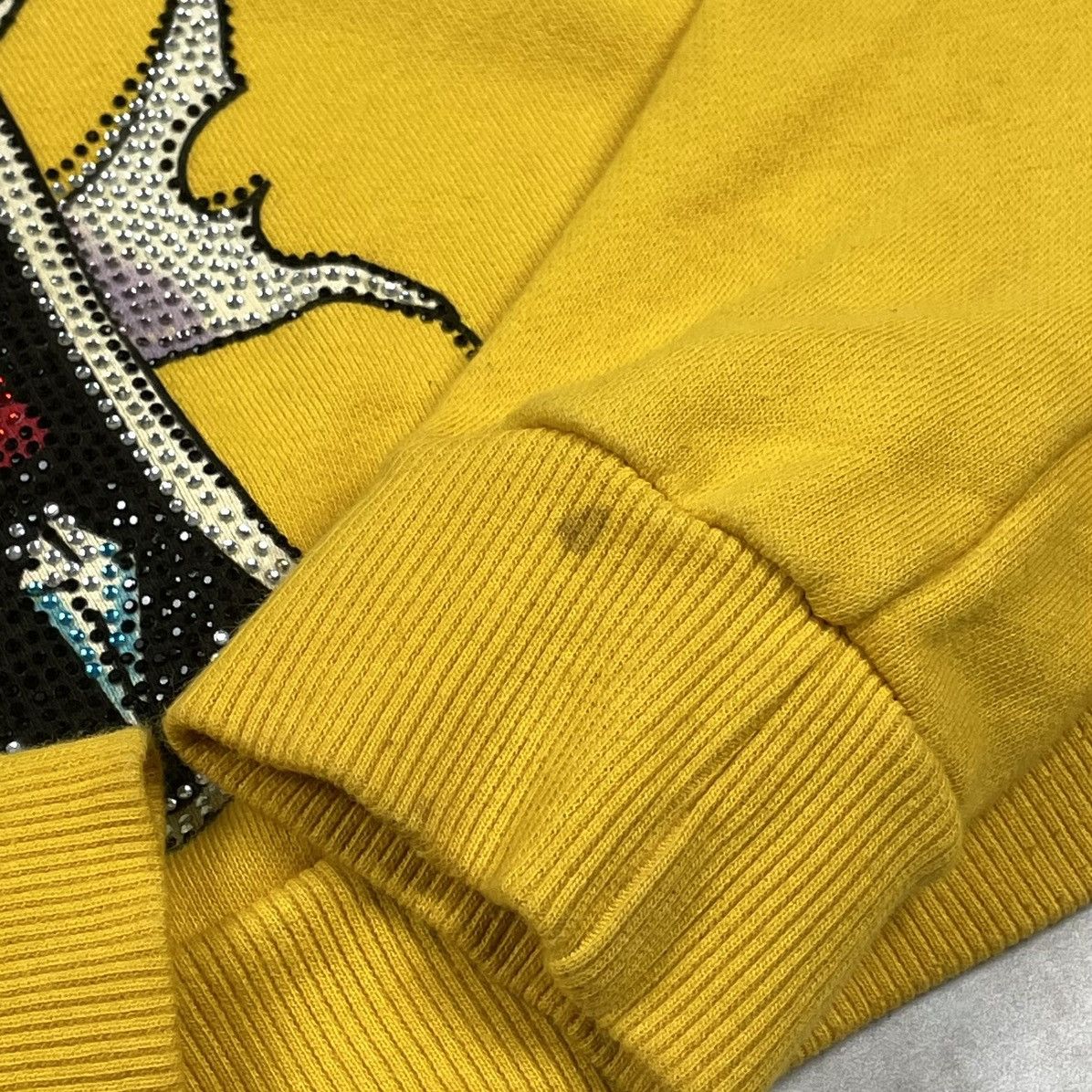 Ed Hardy × Vintage Vintage Ed Hardy Cross Rhinestones Y2K Zip Hoodie Size S / US 4 / IT 40 - 11 Thumbnail