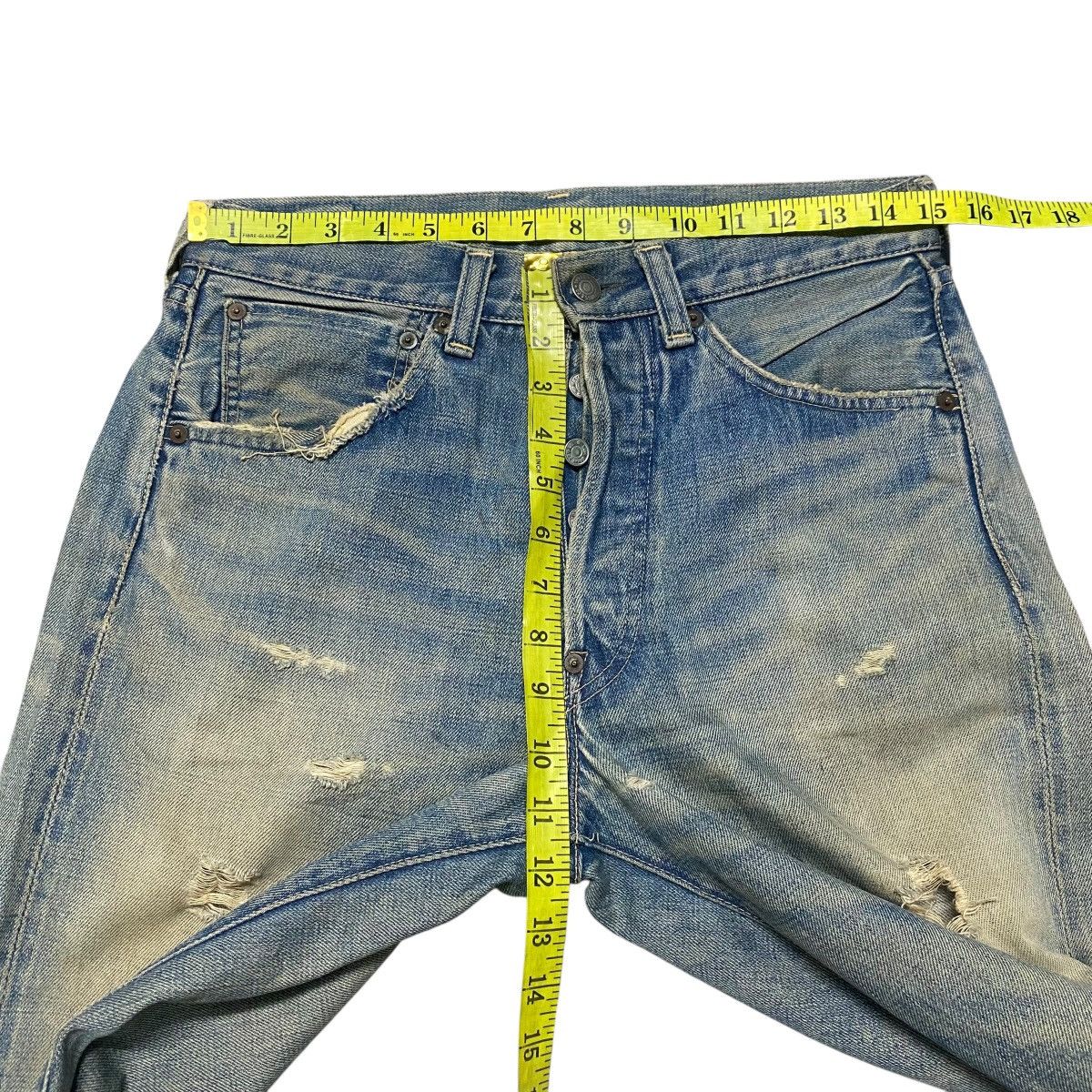 Levi's Vintage Levis 501 Big E Hidden Rivet Denim Selvedge Jeans Size US 30 / EU 46 - 21 Thumbnail