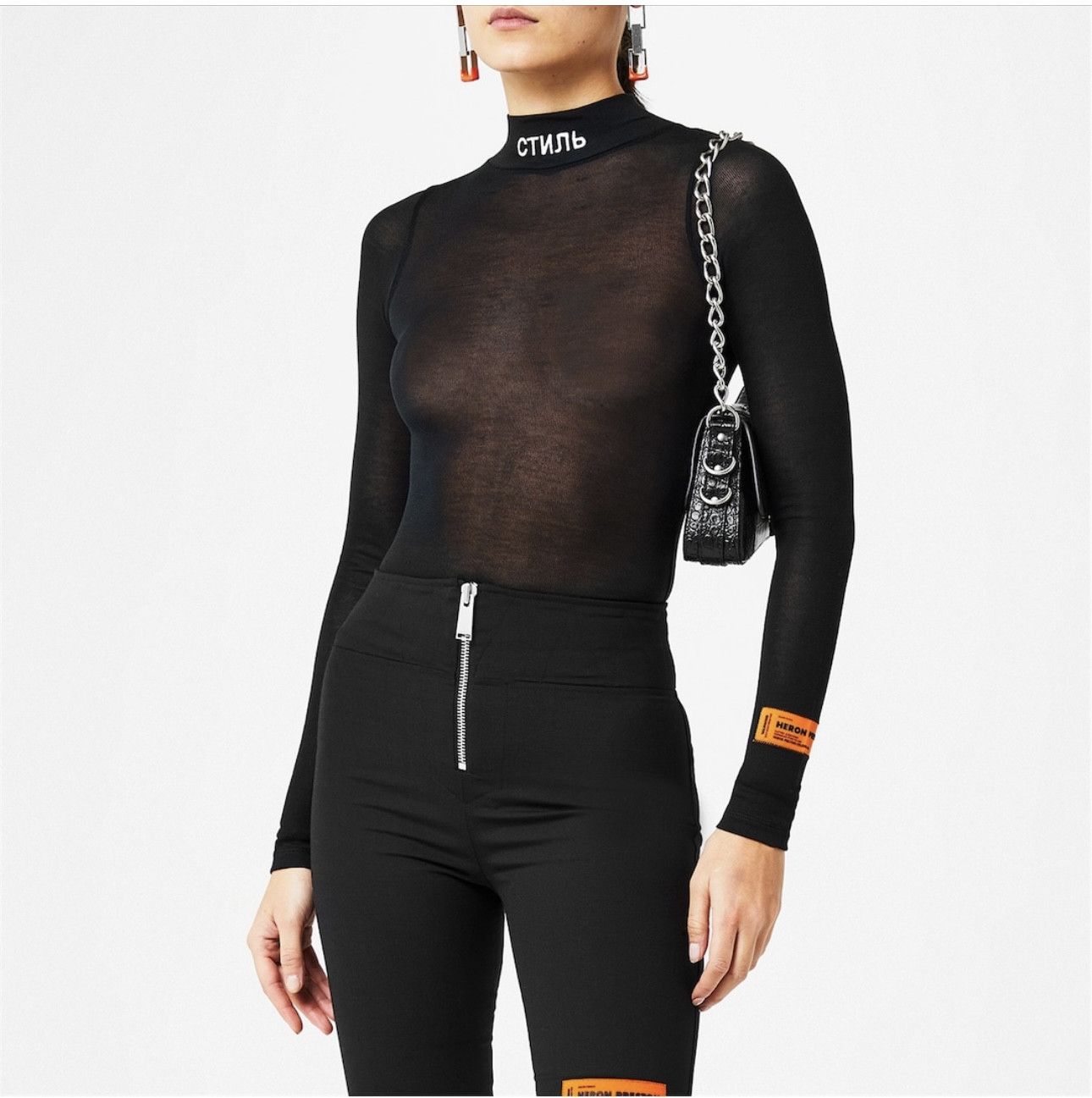 Heron Preston Heron Preston “Style” semi sheer bodysuit Size XS / US 0-2 / IT 36-38 - 3 Thumbnail