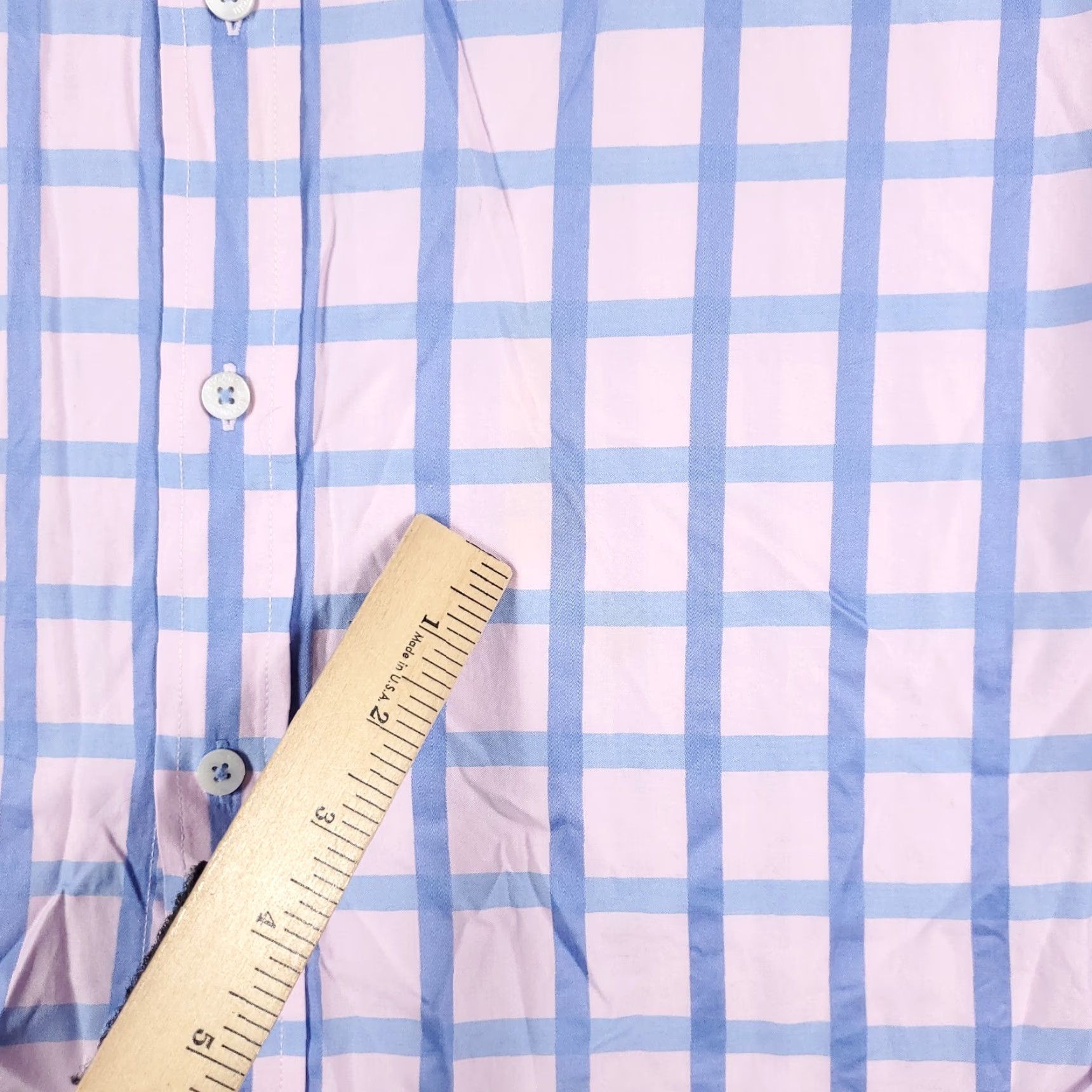 BUGATCHI Bugatchi Uomo Shirt Mens M Purple Plaid Button-Up Long Sleeve Casual Business Formal Travel Workwear Modern Preppy Mens Size US M / EU 48-50 / 2 - 3 Thumbnail