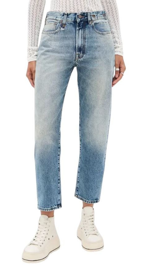 R13 BOYFRIEND 28 Jasper Washed Blue FW25 Jeans 87199 Size 28" / US 6 / IT 42 - 1 Thumbnail