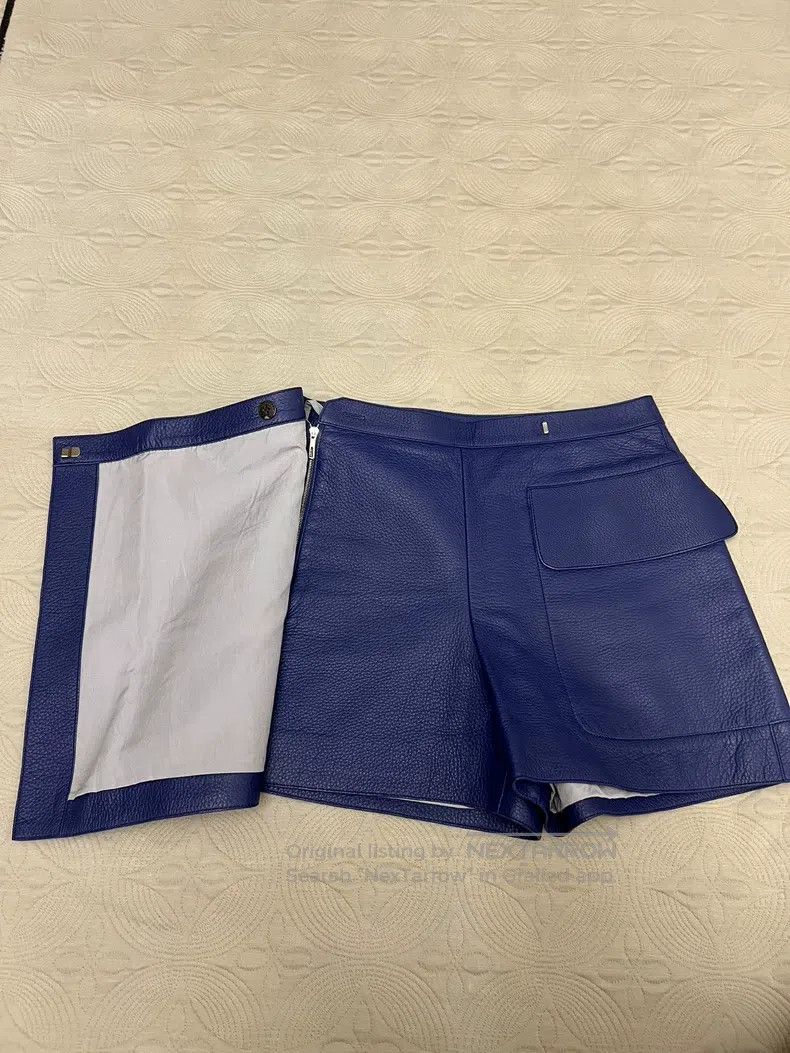 Hermes Hermes skinny pants, skirt pants, beautiful blue Size 42" / US 20 - 2 Thumbnail