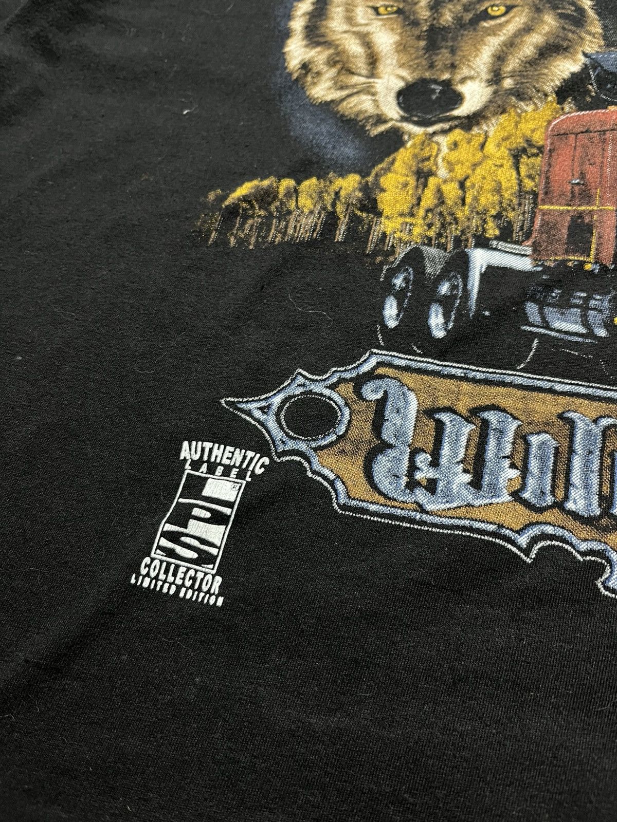 Vintage Vintage 90s WILD ROAD American Truck Harley Davidson T-shirt Size US XXL / EU 58 / 5 - 5 Thumbnail