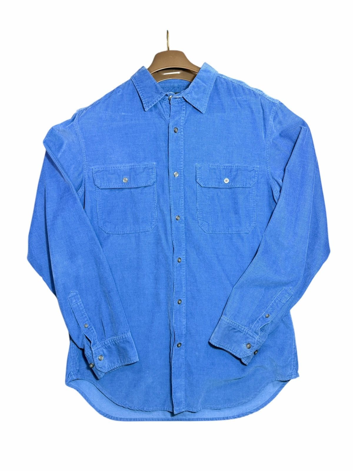 Banana Republic Banana Republic Blue Corduroy Slim Fit Shirt Size US L / EU 52-54 / 3 - 7 Thumbnail