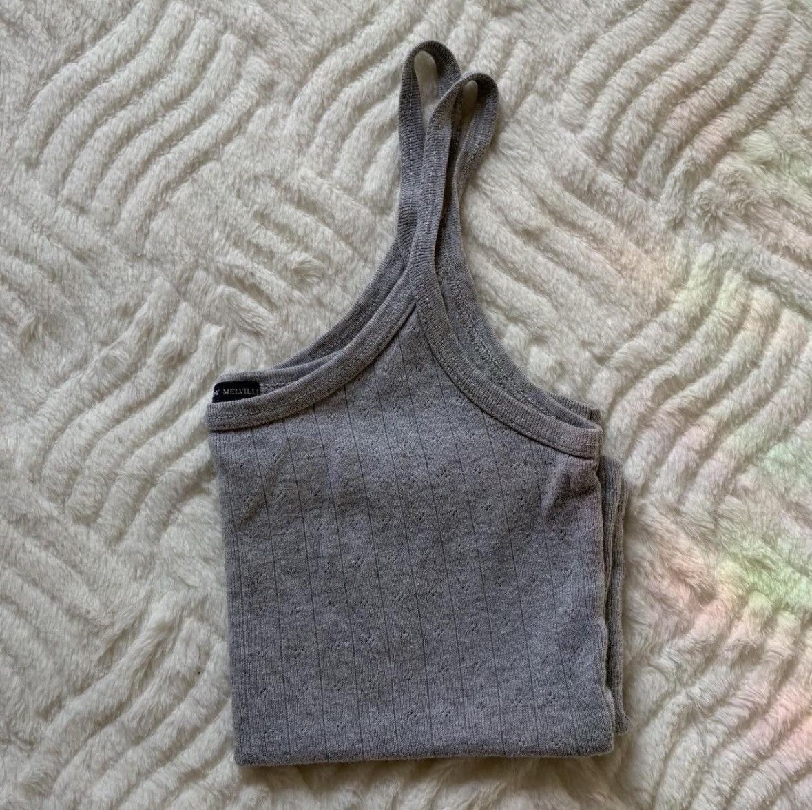 Brandy Melville Grey Brandy Melville Top Size ONE SIZE - 1 Thumbnail