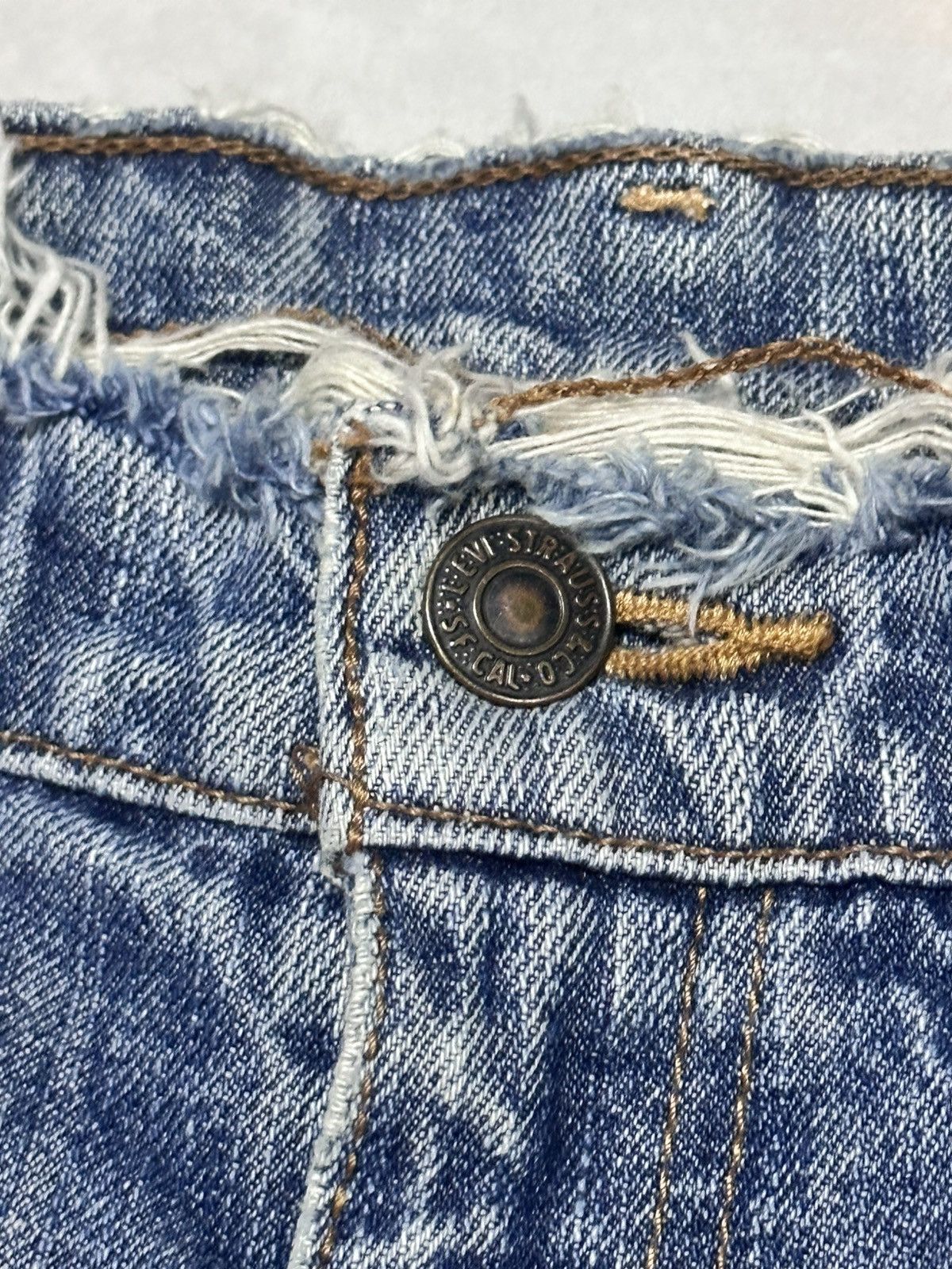 Levi's Levis 612 Vintage Orange TabDistressed Baggy & BlueWash Size US 30 / EU 46 - 9 Thumbnail