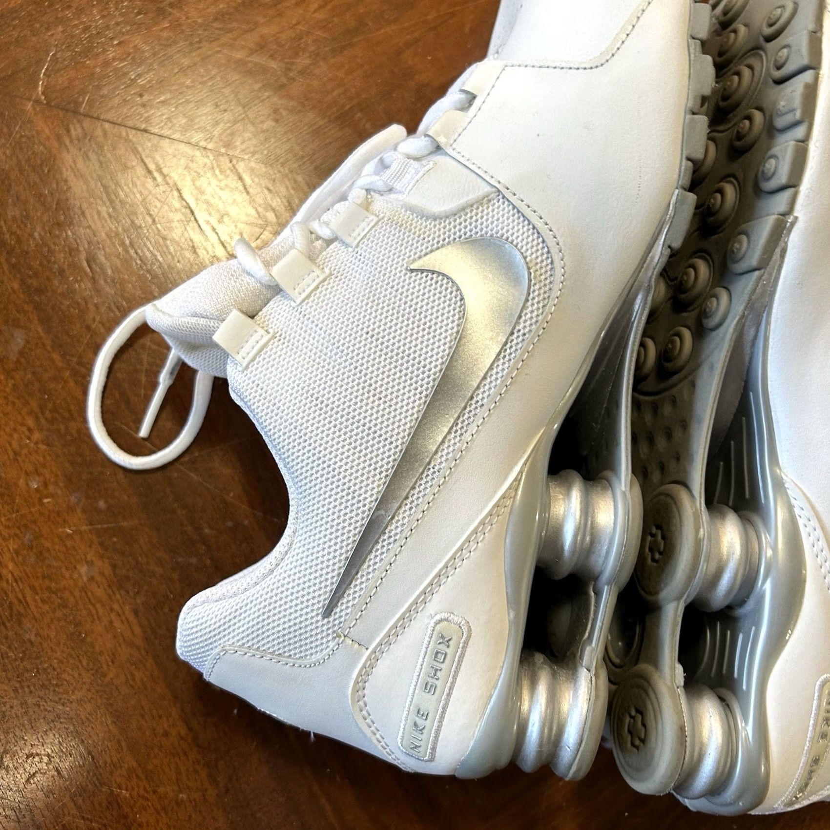 Nike Nike Shox Avenue White 833584-100 Sneaker Men 12 AS IS Good Condition 2016 Net Easy Size US 12 / EU 45 - 4 Thumbnail