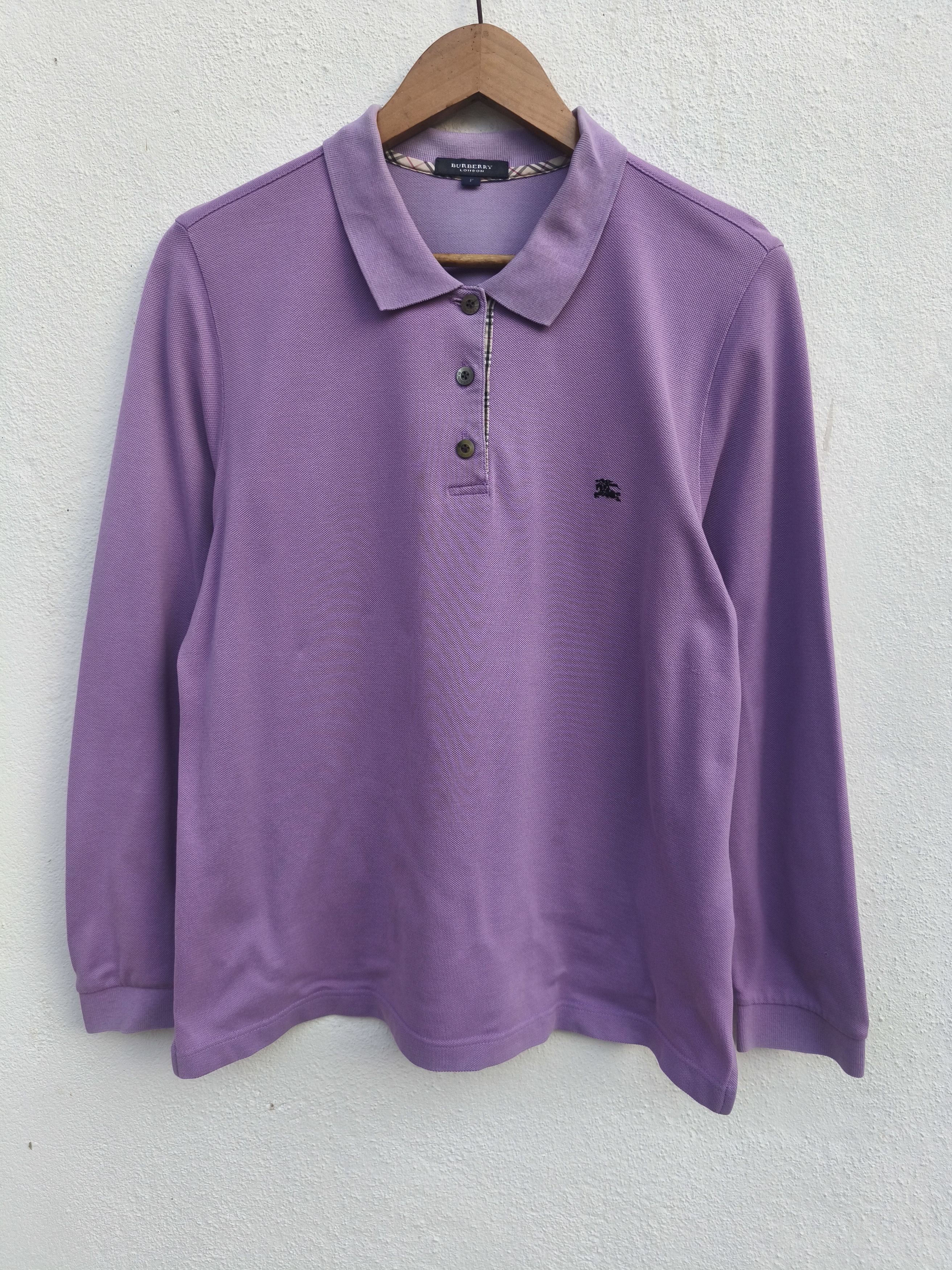 Burberry Vintage Burberry polo long sleeve Size US M / EU 48-50 / 2 - 2 Thumbnail