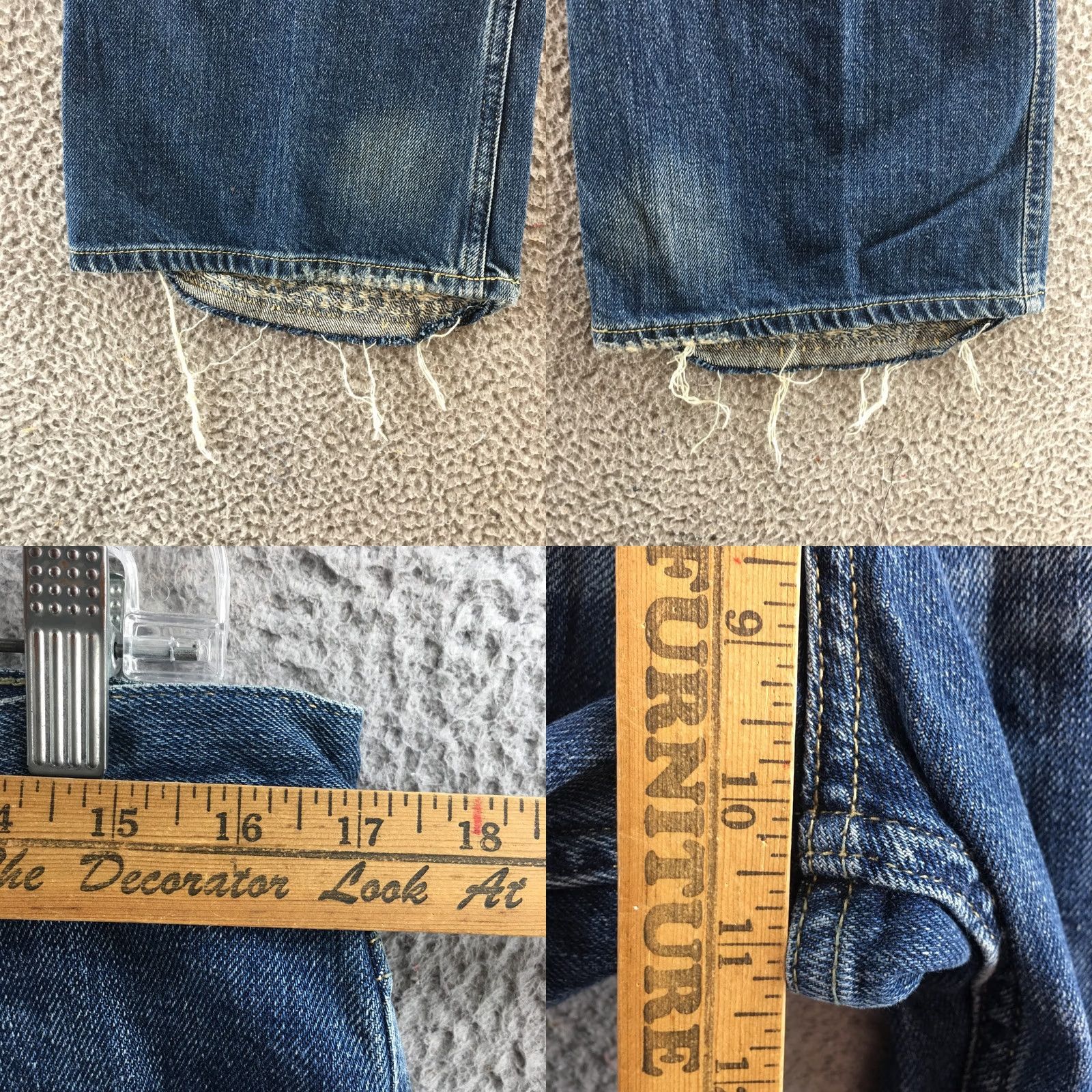 Vintage American Eagle Jeans Boots Blue Favorite Fit Cotton Mid Rise Denim Womens 12 Size 34" / US 12 / IT 48 - 8 Thumbnail