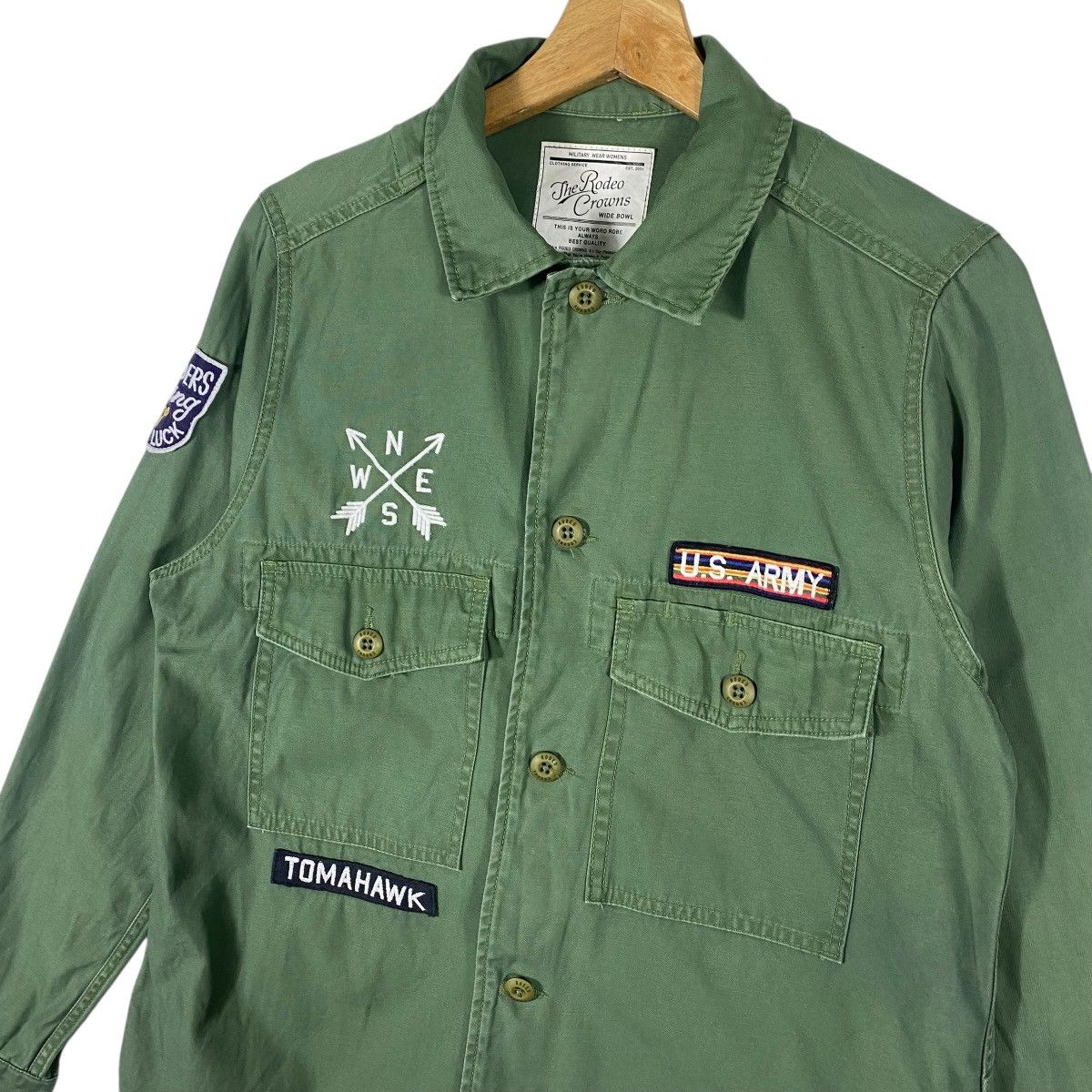 Japanese Brand Rodeo Crown Native Chimayo Button Shirt M Size Green Colour Size US M / EU 48-50 / 2 - 5 Thumbnail