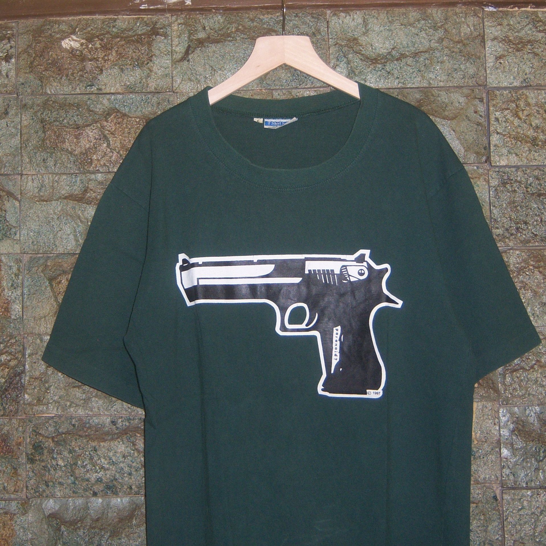 Vintage 1997 Paranoid? T shirt Size US L / EU 52-54 / 3 - 3 Thumbnail