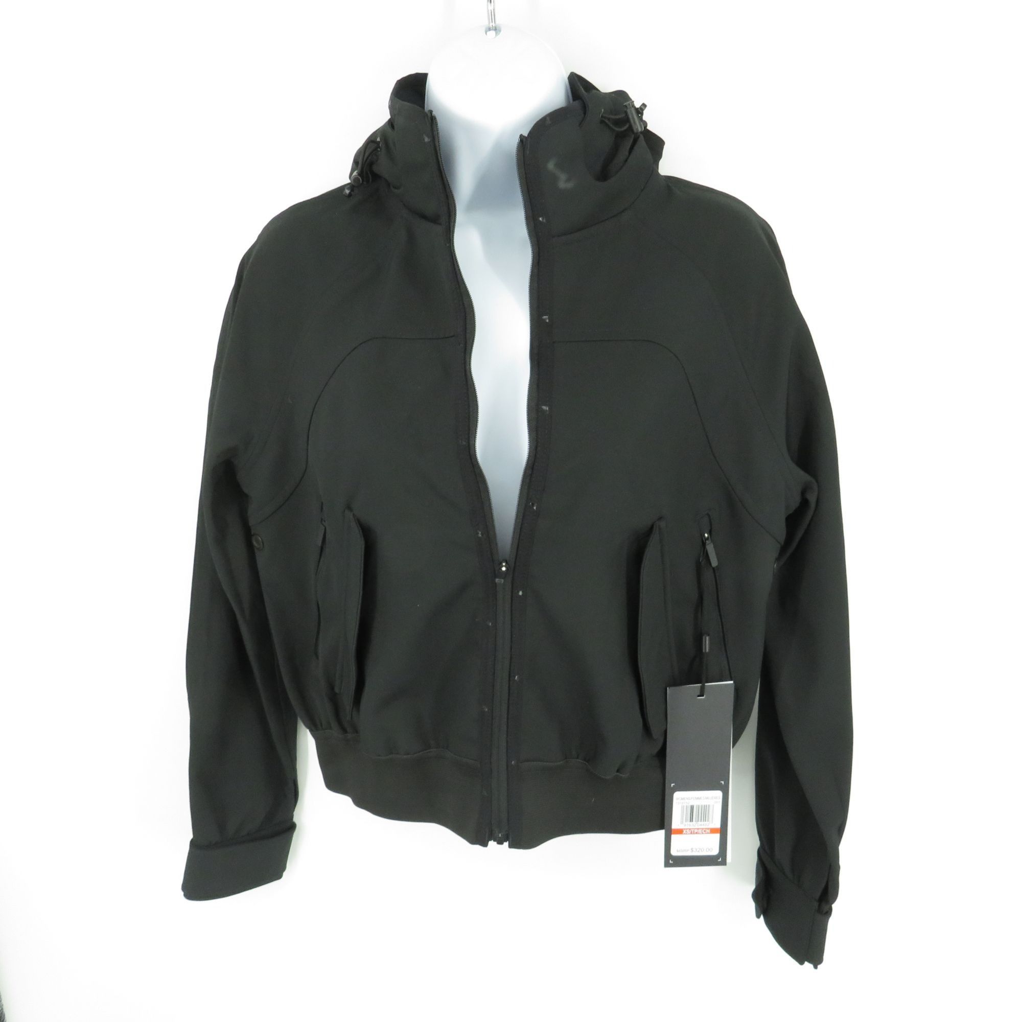 Under Armour Under Armour Womens Bonded Black Hooded Jacket XS NWT $320 Size XS / US 0-2 / IT 36-38 - 5 Thumbnail