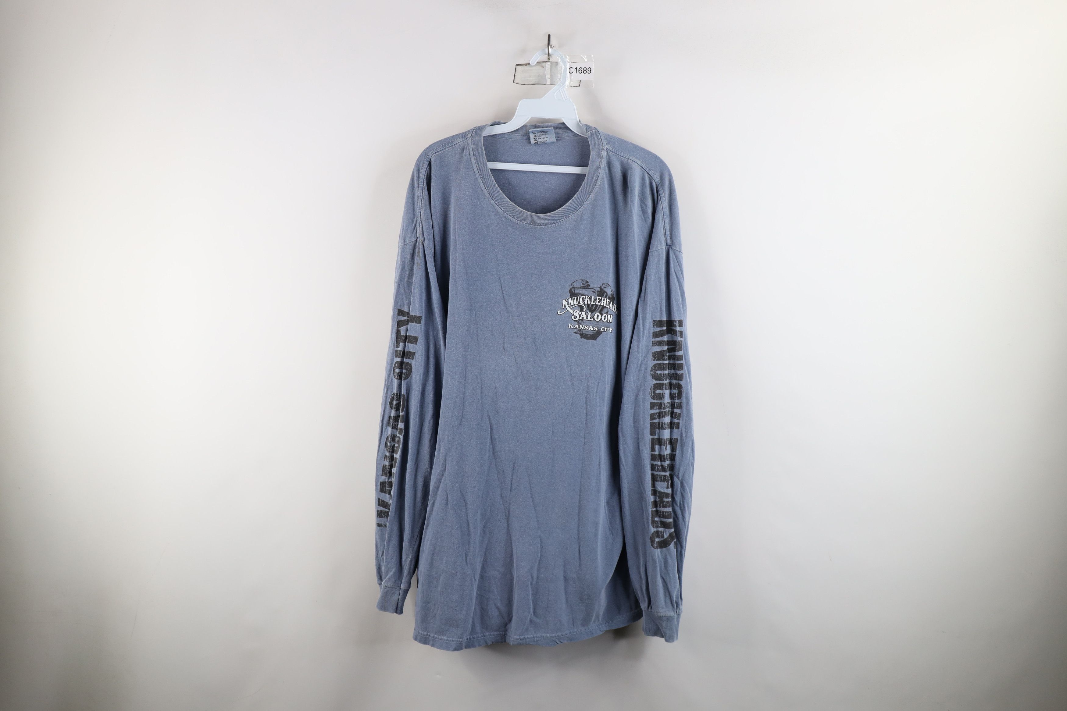 Vintage Vintage Knuckleheads Motorcycle Up Girl Long Sleeve Shirt Size US XL / EU 56 / 4 - 1 Thumbnail