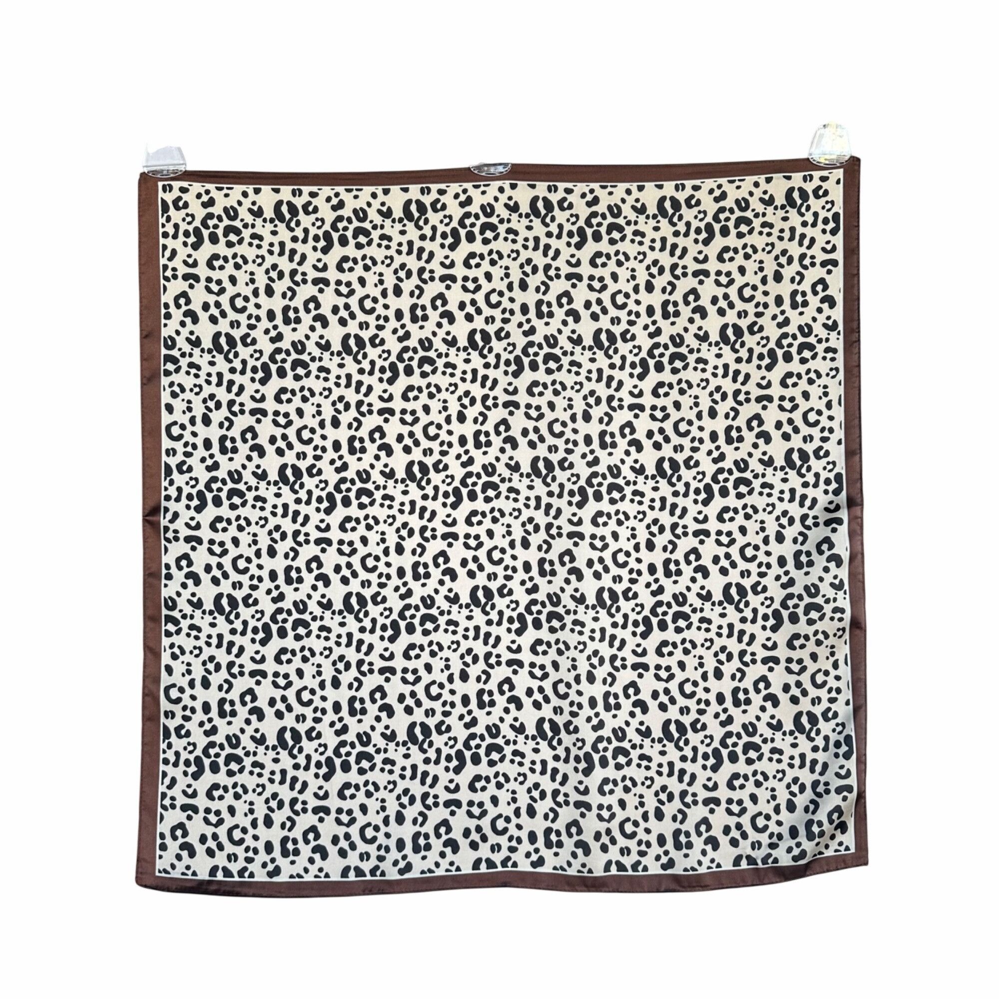 Other ✨Elegant Bandana Square Scarf Silky Satin Cheetah Print Leop Size ONE SIZE - 4 Thumbnail