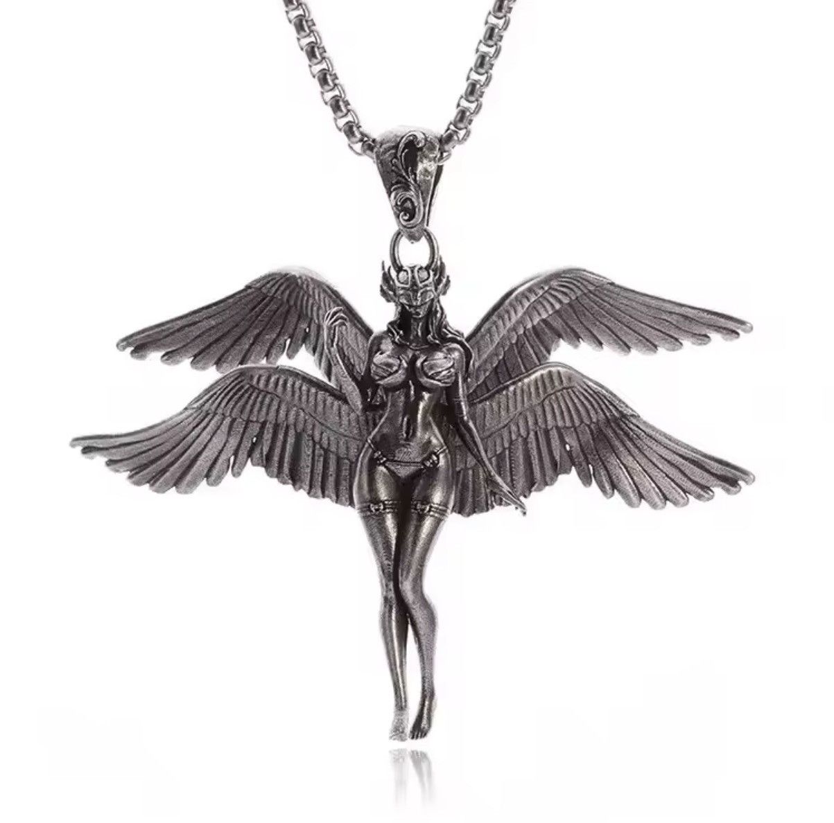 Jewelry Sexy Angel Wings Pendant Necklace | Dark Academia Size ONE SIZE - 2 Thumbnail