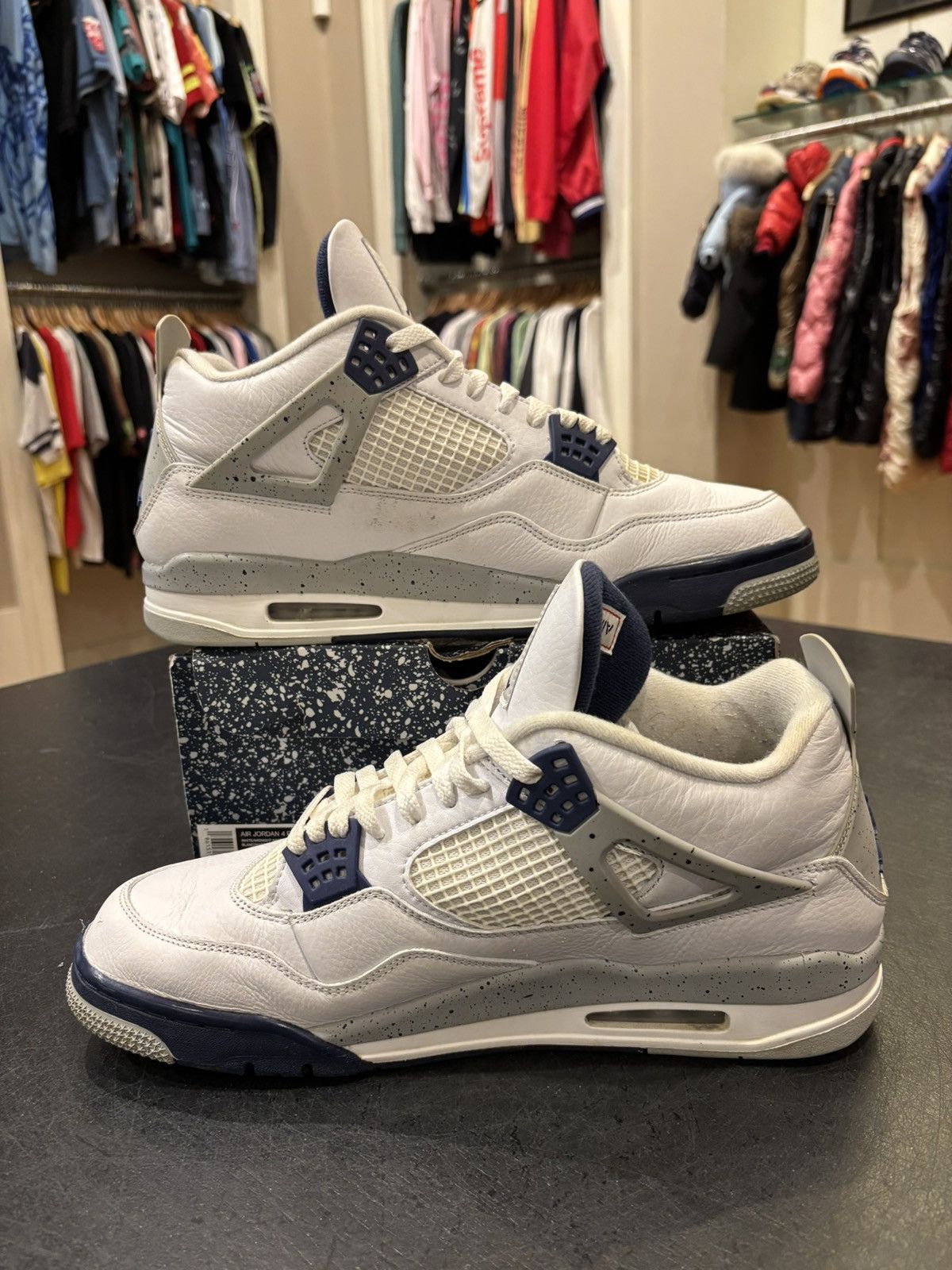 Jordan Brand Jordan 4 Retro ‘Midnight Navy’ Size US 13 / EU 46 - 2 Thumbnail