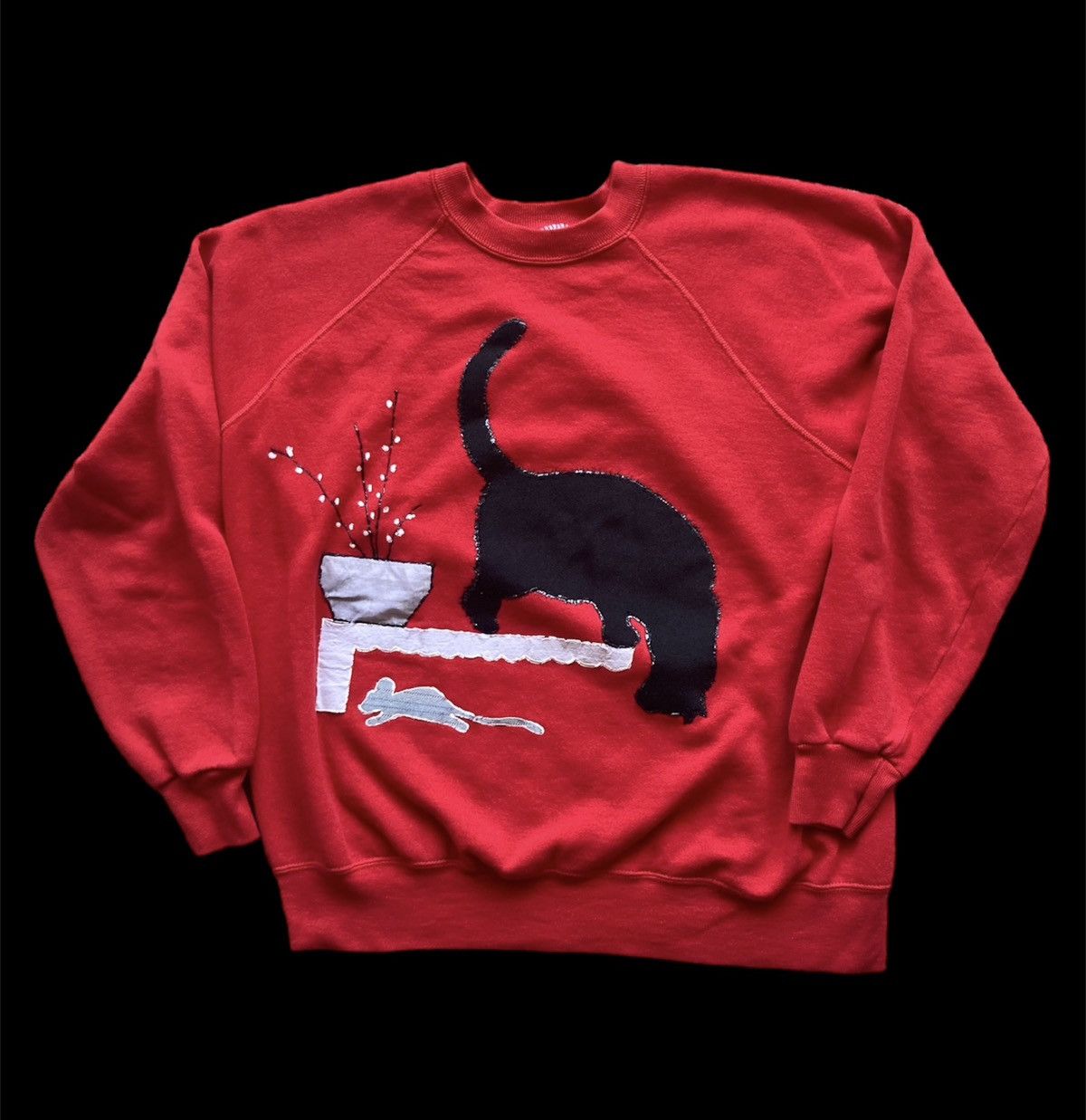 Other Vintage Cat and mouse Art crewneck sweatshirt 80s 90s L Size US L / EU 52-54 / 3 - 1 Thumbnail