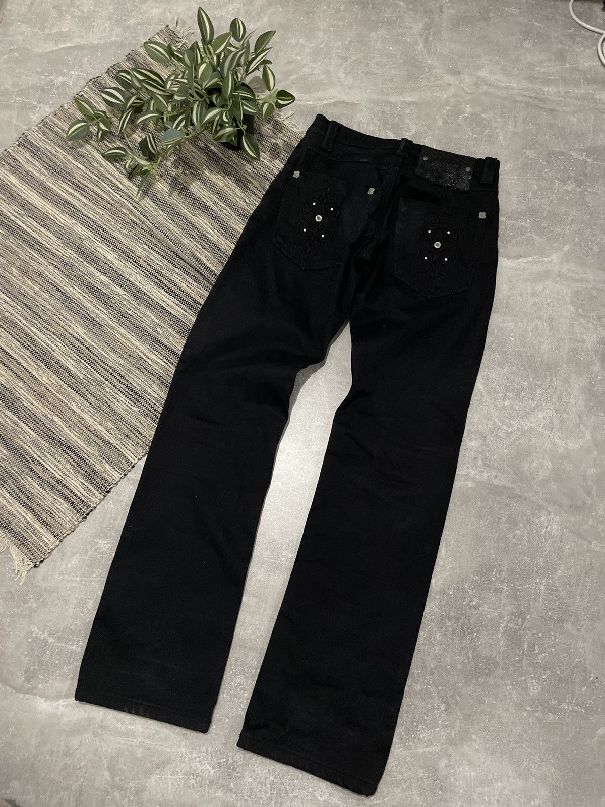 John Galliano JOHN GALLIANO JEANS Y2k pants CYBER 90s USA Japan CHROME Grailed