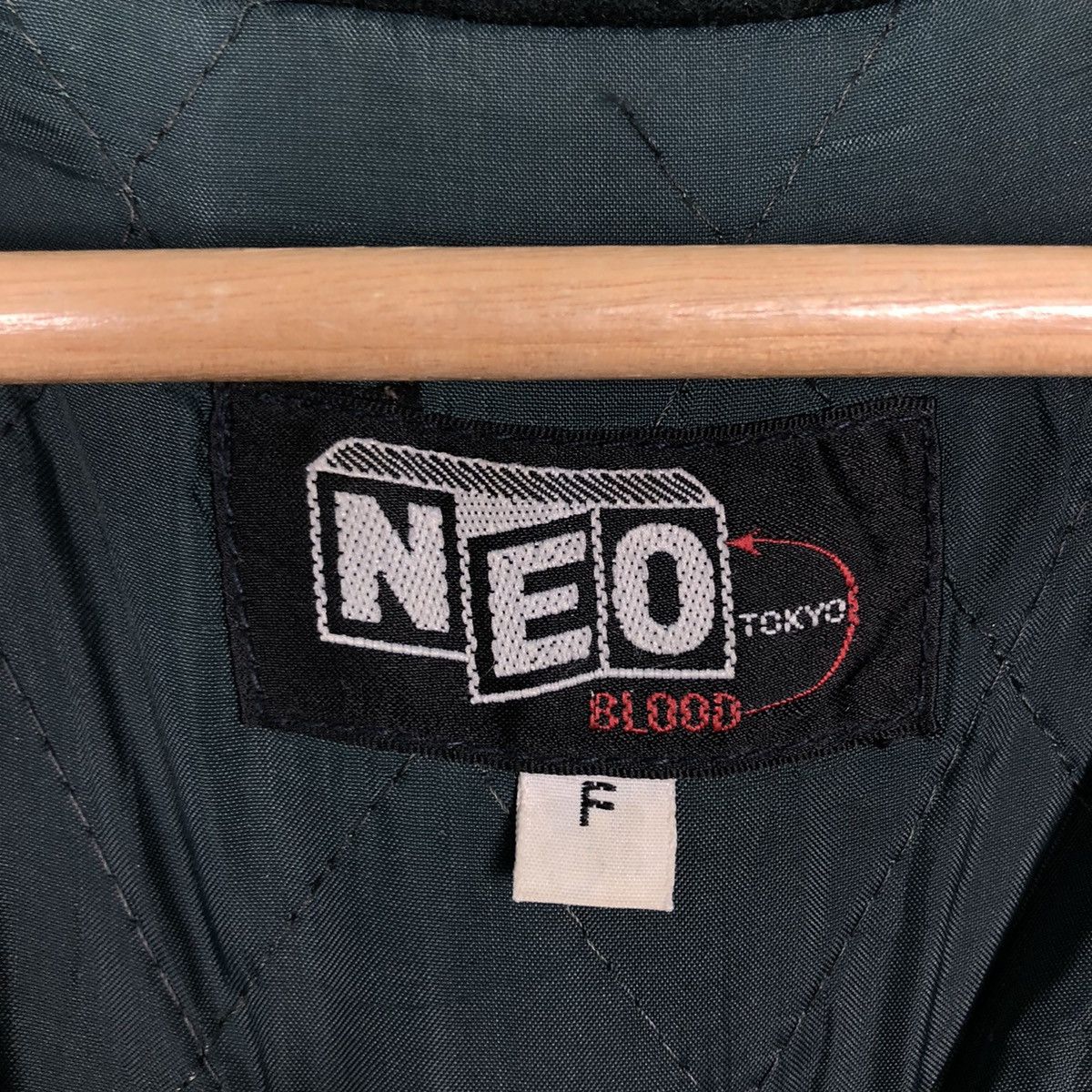 Japanese Brand 🔥90’s Wool Varsity Jacket Neo Blood Big Logo Spell Out Size US M / EU 48-50 / 2 - 15 Thumbnail