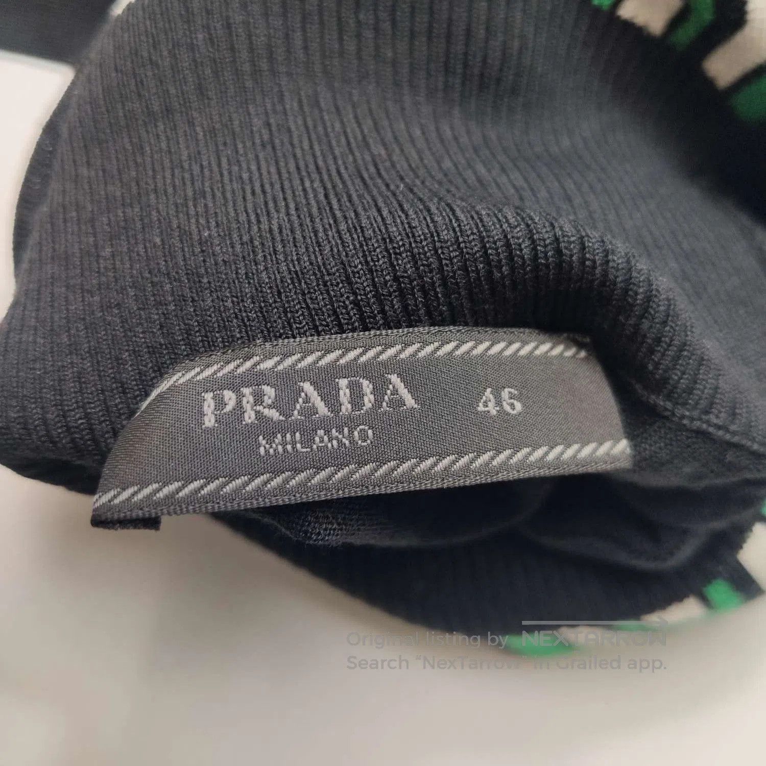 Prada Prada Black Wool Blend Straight. Size US 44 / EU 60 - 1 Thumbnail