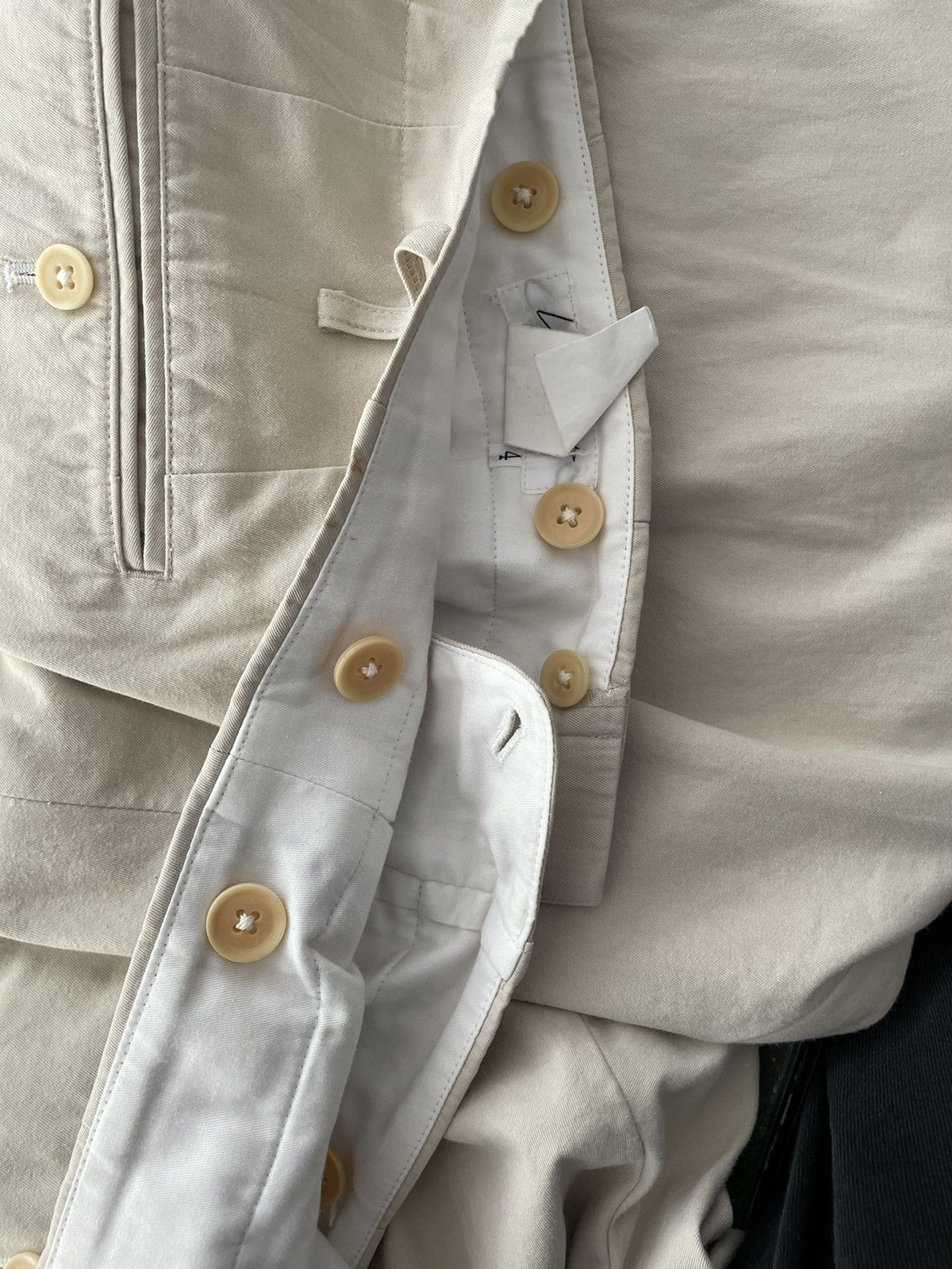 Yohji Yamamoto Yohji Yamamoto Vintage Beige Pants Size US 33 - 7 Thumbnail
