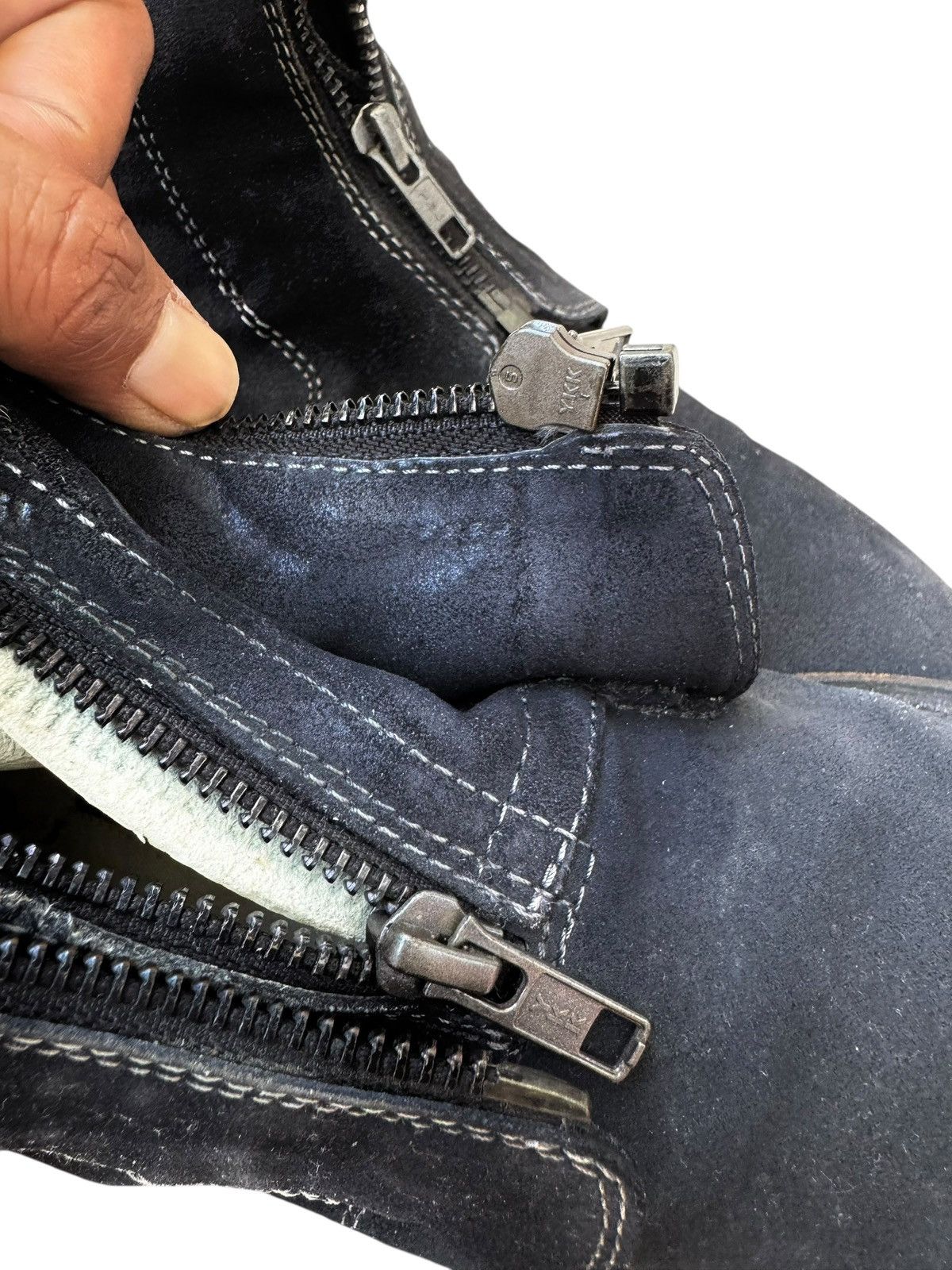 Ann Demeulemeester Ann Demeulemeester fw12 gradient dye double zipper Size US 9 / EU 42 - 18 Thumbnail