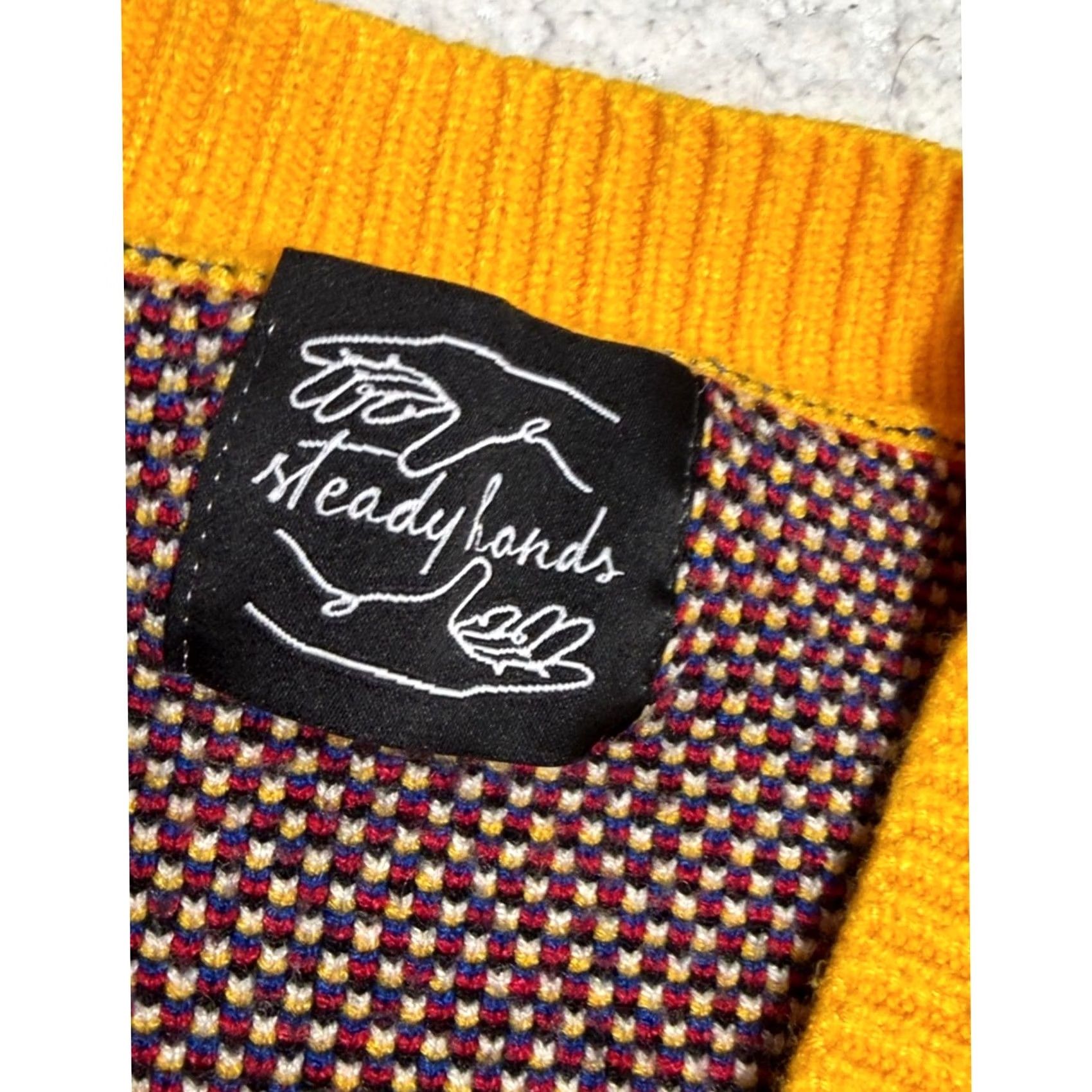 Steady Hands Steady Hands Heavy Knit Cardigan Sweater 3XL Yellow Blue Anime RARE Cardigan Men 3XL Yellow Blue Anime RARE Size US XXL / EU 58 / 5 - 4 Thumbnail