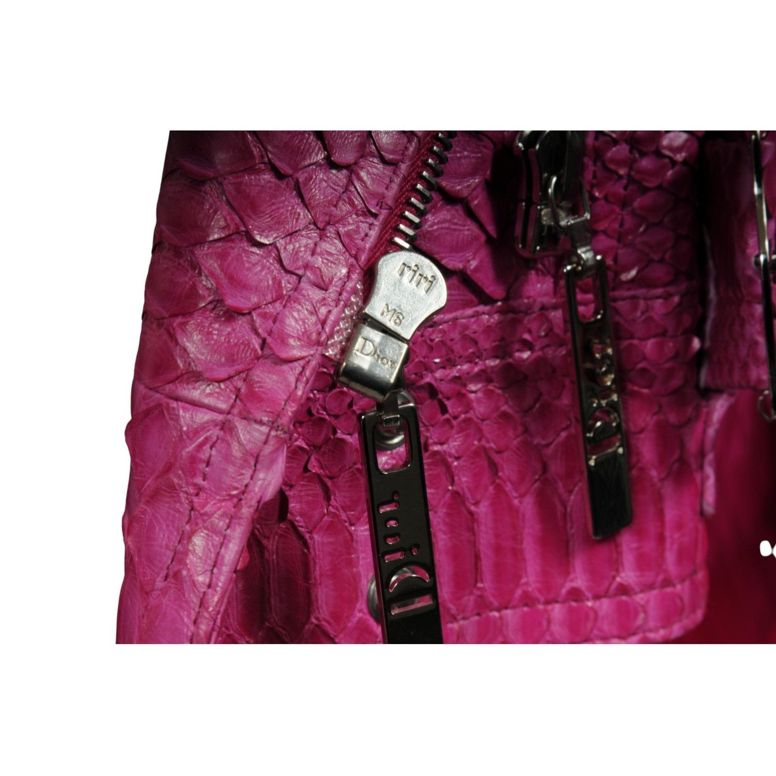 Dior John Galliano Spring 2004 Crop Biker Jacket Size S / US 4 / IT 40 - 17 Thumbnail