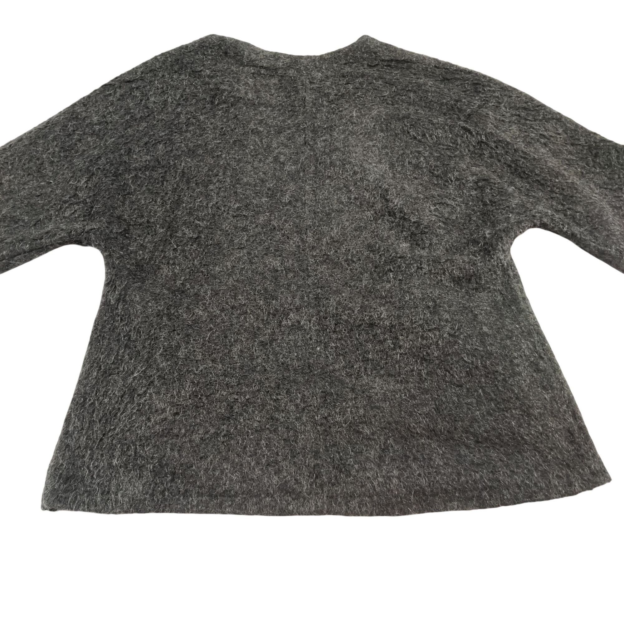 H&M H&M Mohair Blend Cardigan Sweater M Gray Open Front Minimali Size M / US 6-8 / IT 42-44 - 6 Thumbnail