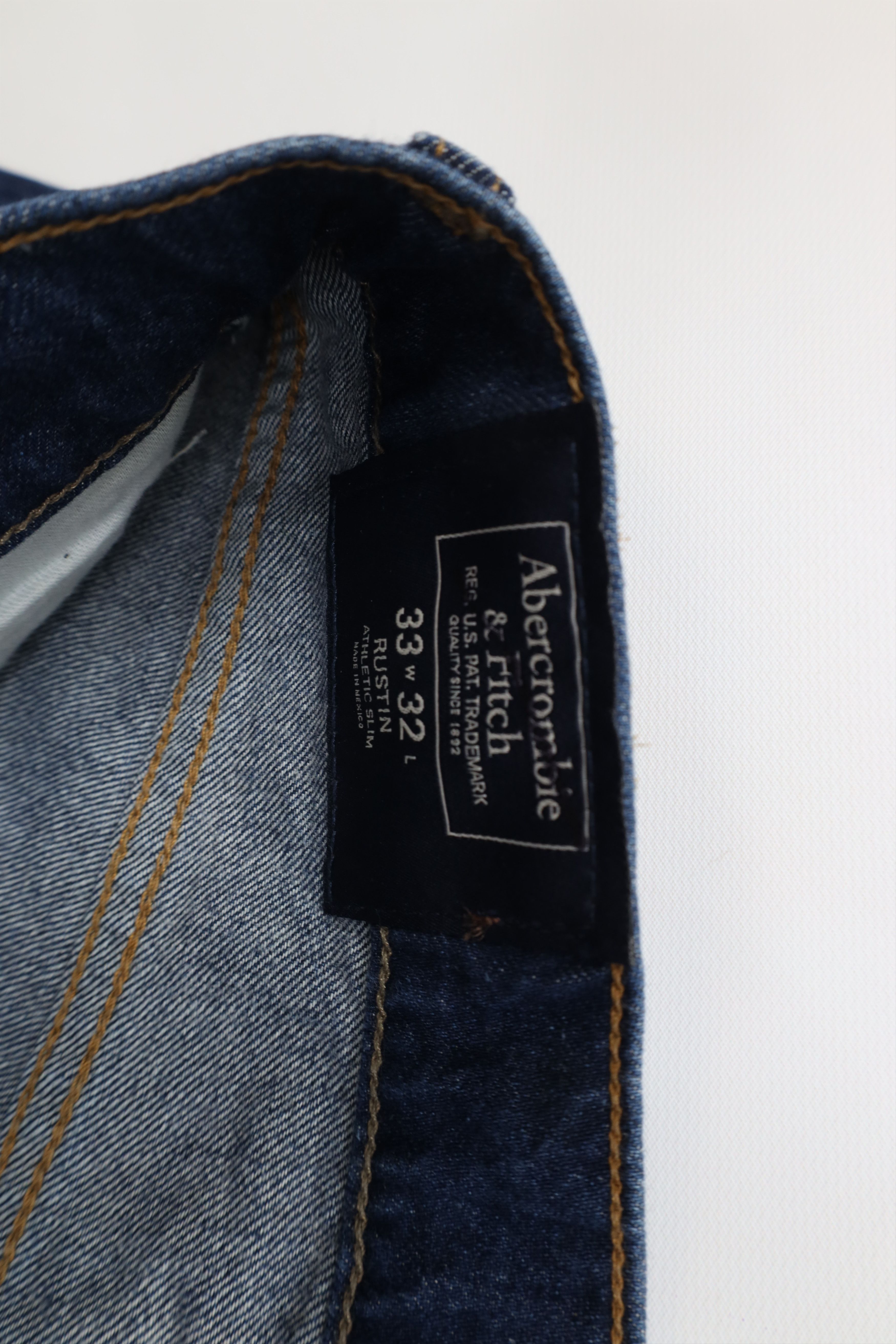 Abercrombie & Fitch Vintage Y2K Abercrombie & Fitch Rustin Athletic Slim Jeans Size US 33 - 8 Thumbnail