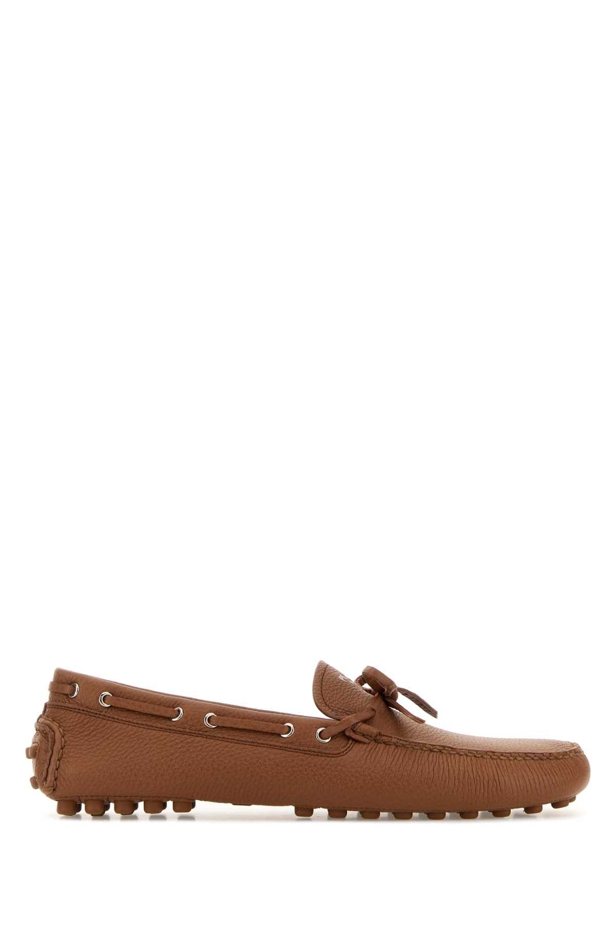 Prada Caramel Leather Loafers Size US 8 / EU 41 - 1 Thumbnail