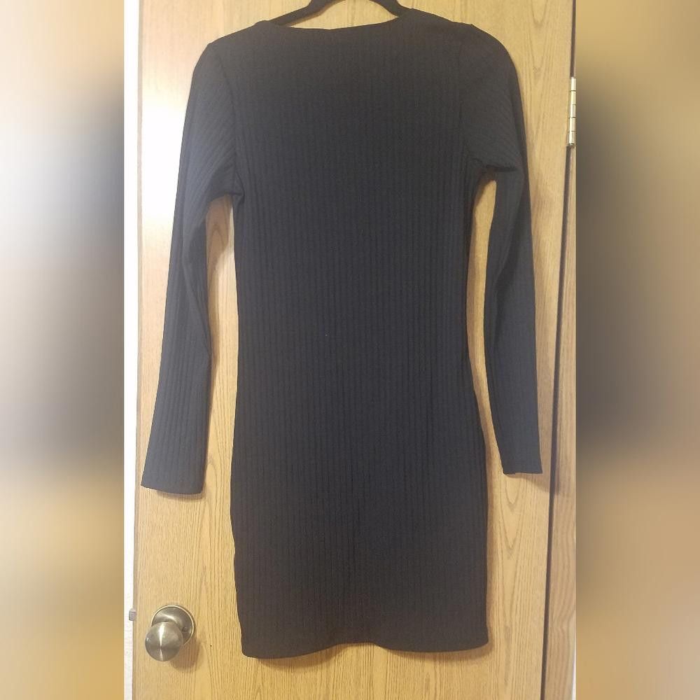 Zara NWT Zara Black Dress Size Large Size L / US 10 / IT 46 - 2 Thumbnail