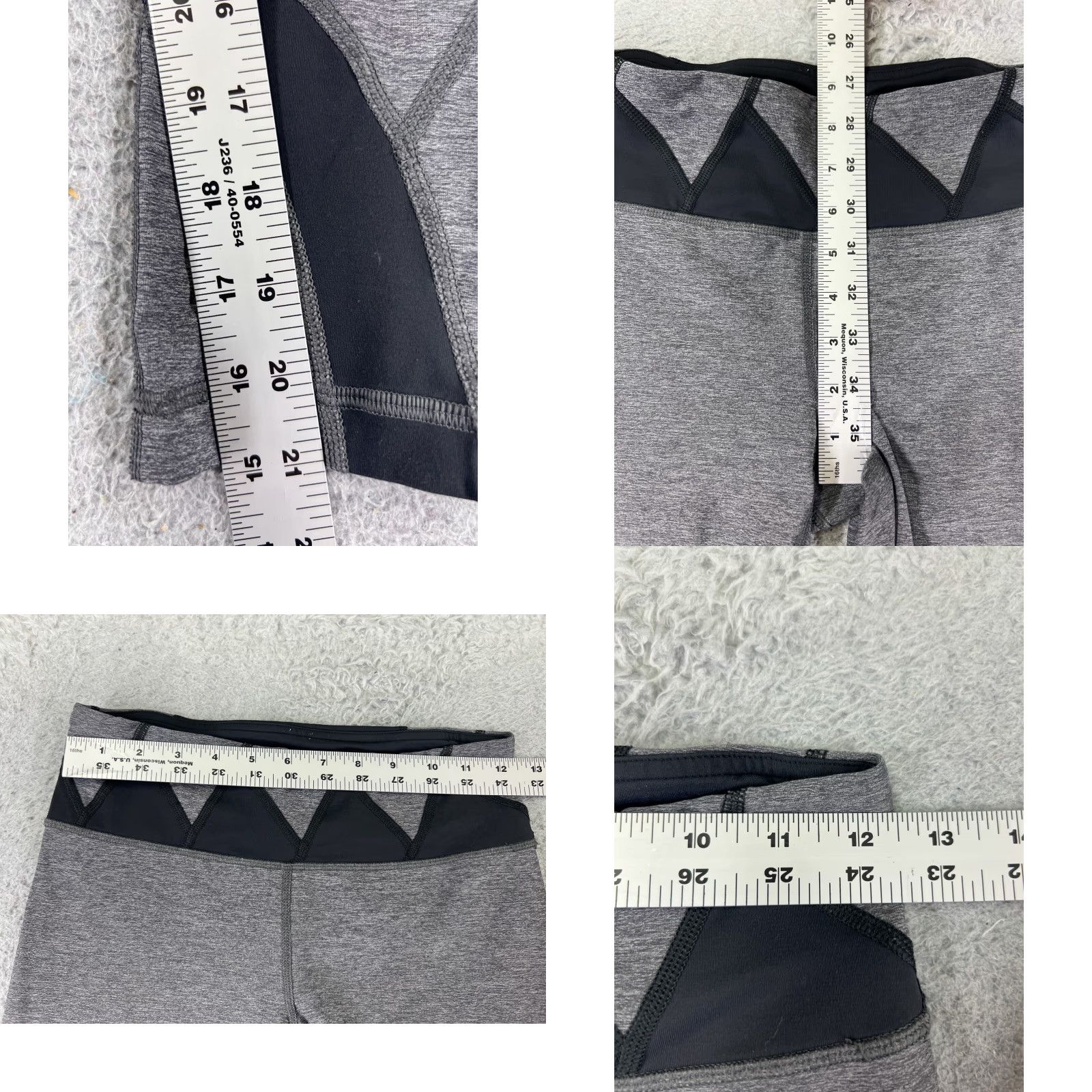 Lululemon Lululemon Pants Womens 6 Gray Inspire Crop II Luxtreme Run Running W6B70S Cropped 21in Inseam Womens Size 28" / US 6 / IT 42 - 8 Thumbnail