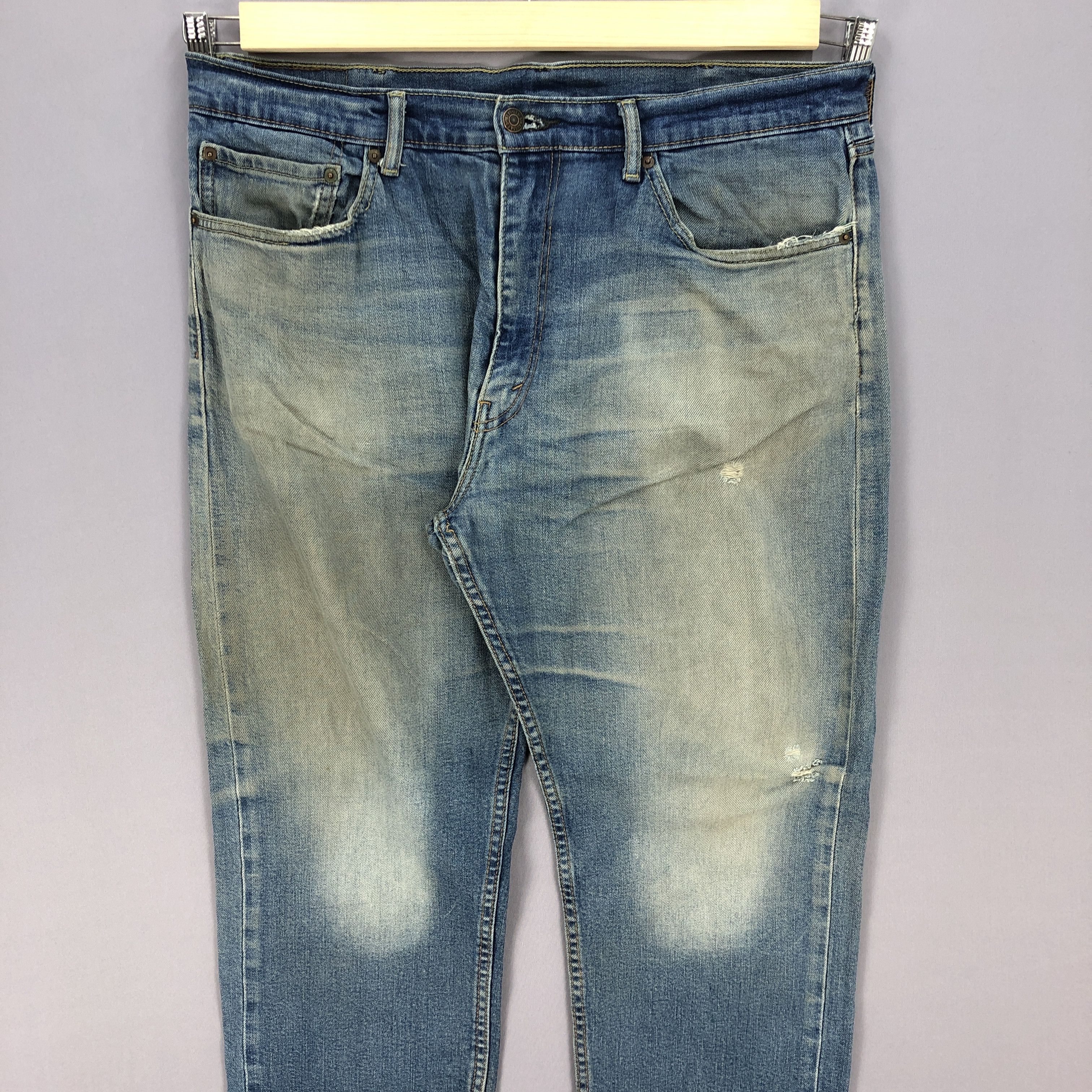 Levi's × Vintage Vintage Y2K Levis Distressed Jeans Levi's Faded Mud Denim Size US 38 / EU 54 - 3 Thumbnail