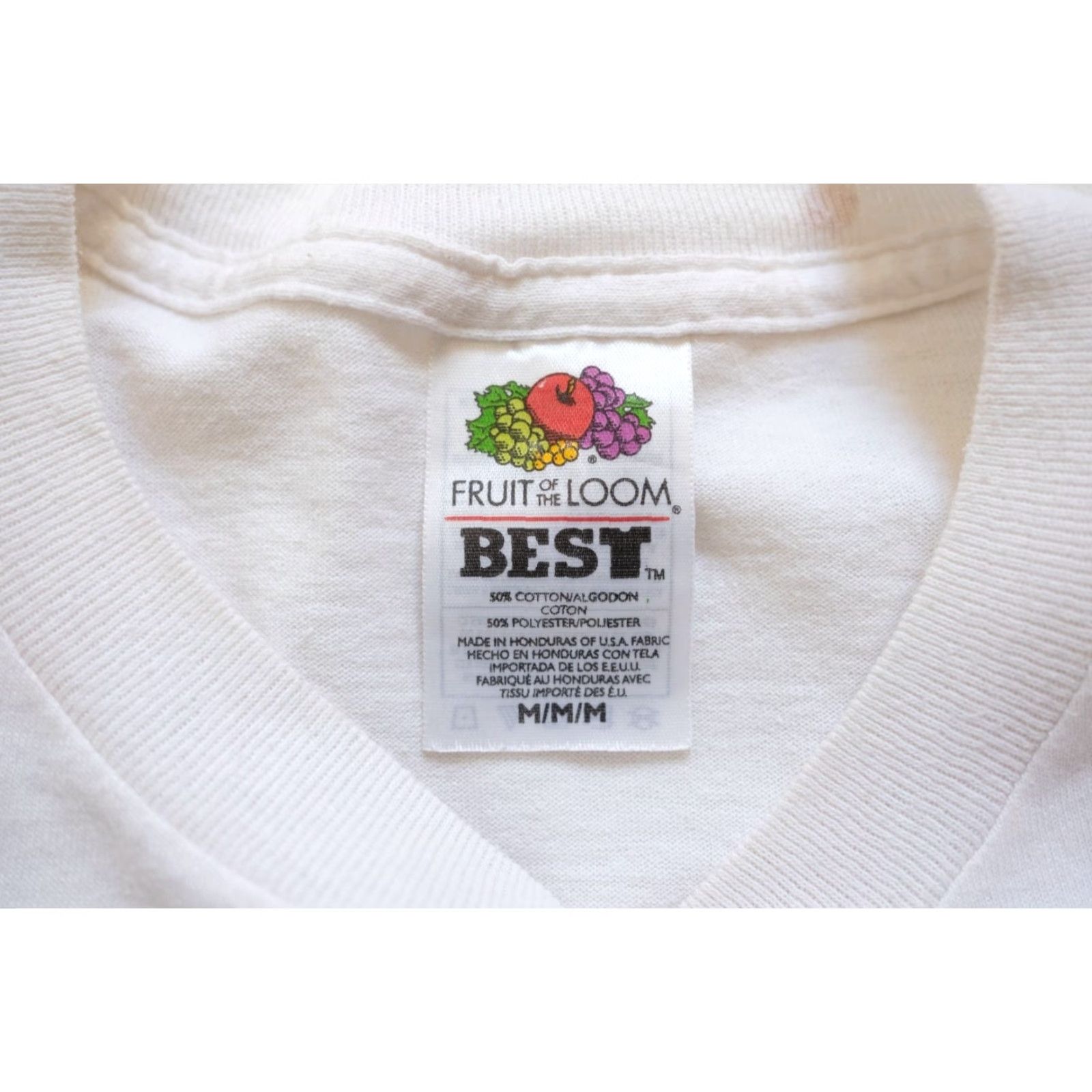 Fruit Of The Loom VINTAGE Fruit of the Loom 90s 80s ART T SHIRT GRAPHIC OKLAHOMA CITY COFFEE RED CUP M White Mens T-Shirt Size US M / EU 48-50 / 2 - 6 Thumbnail