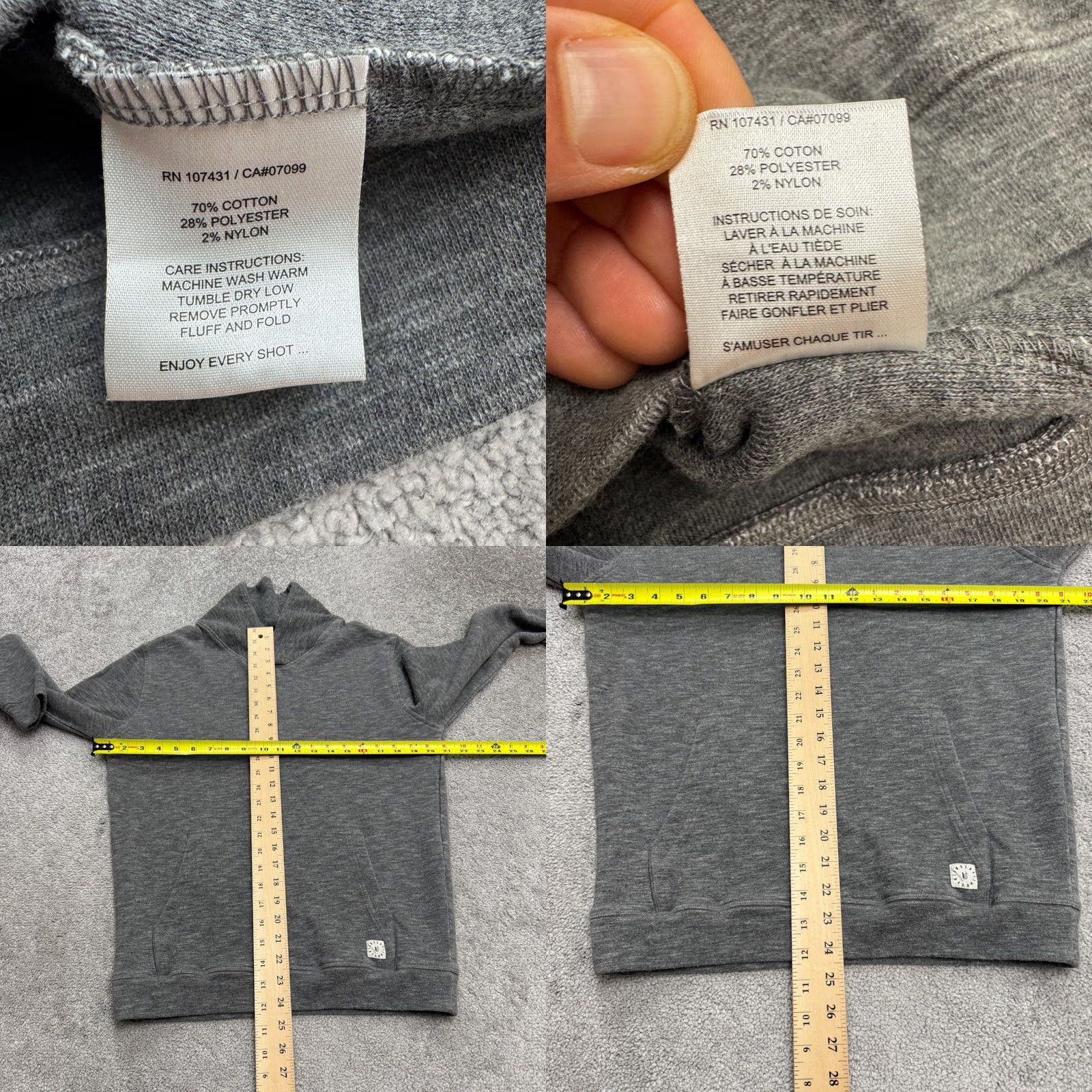 Vintage Linksoul Tempus Fugit Pullover Sweatshirt Mens M Gray Heathered Casual Knit, Regular Fit, All Seasons, Cotton Blend, Logo, Vintage: No Size M / US 6-8 / IT 42-44 - 8 Thumbnail