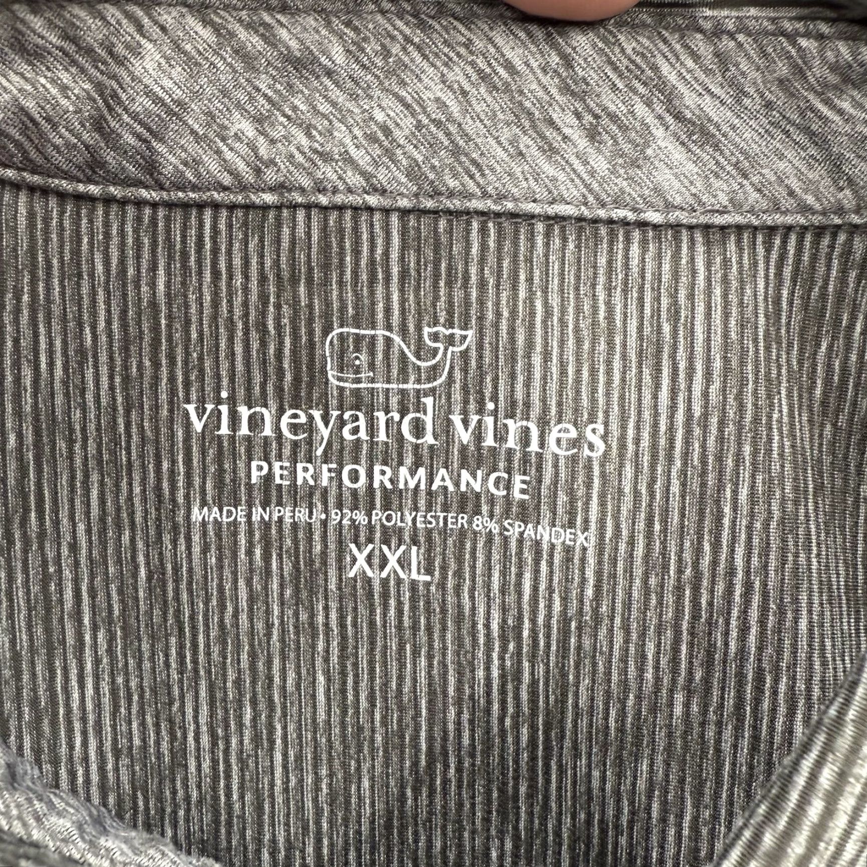 Vineyard Vines Vineyard Vines Polo Shirt Men 2XL Gray Polyester Spandex Short Sleeve Embroidered Logo Golf Preppy Size US XXL / EU 58 / 5 - 4 Thumbnail