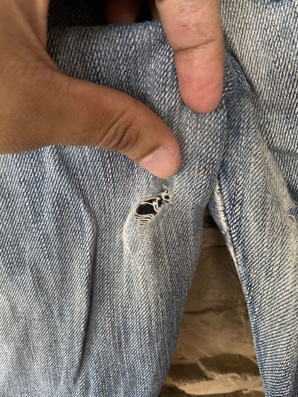 If Six Was Nine × Japanese Brand × Vintage Raw Edge Vintage Denim Size US 31 - 22 Thumbnail