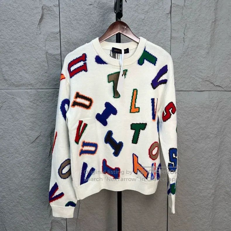 Louis Vuitton Louis Vuitton NBA White Full Alphabet Crewneck Sweater Size US M / EU 48-50 / 2 - 1 Thumbnail