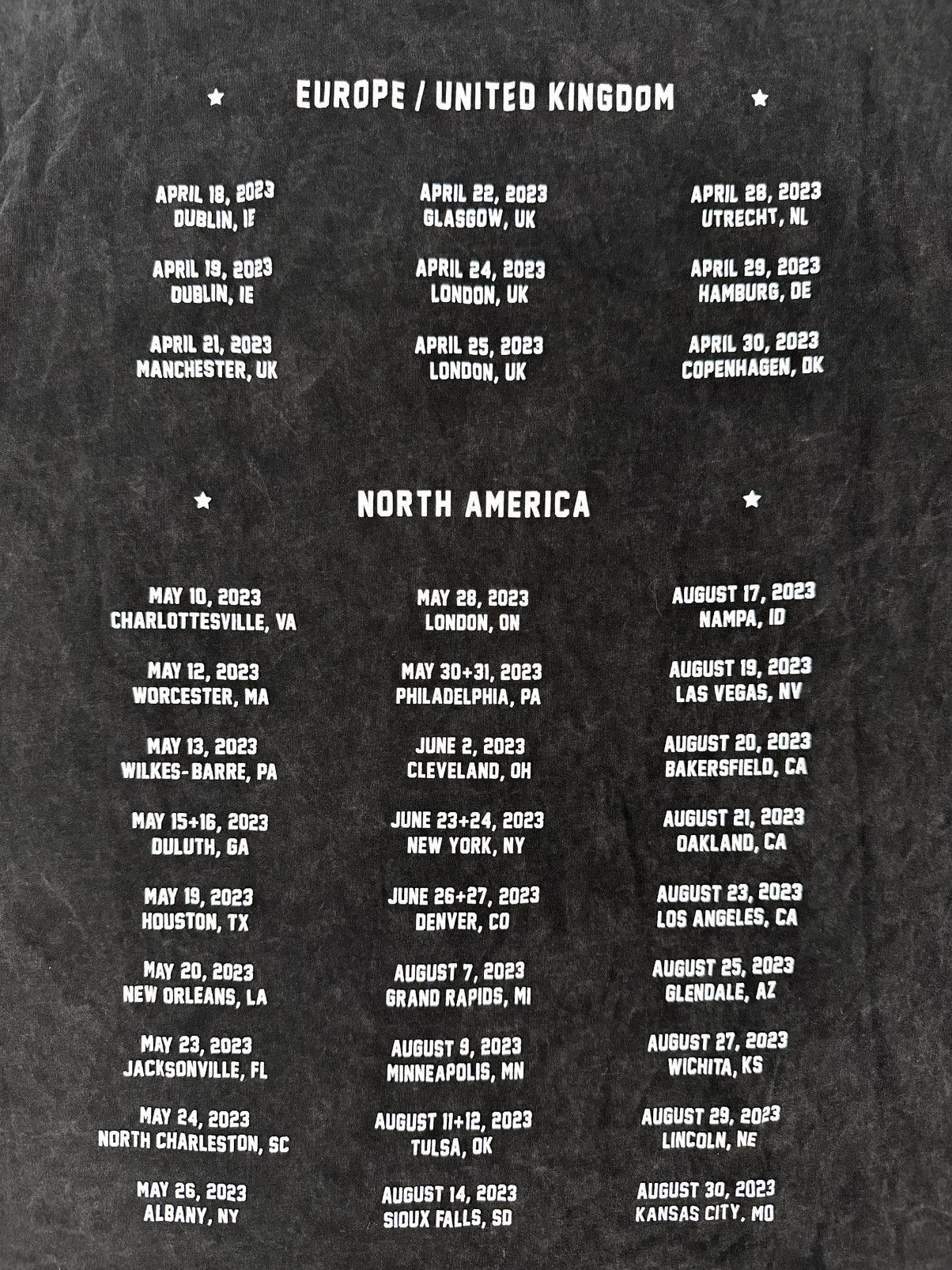 Other Zach Bryan Burn Burn Burn World Tour 2023 Tee Vintage Wash Size US XL / EU 56 / 4 - 5 Thumbnail