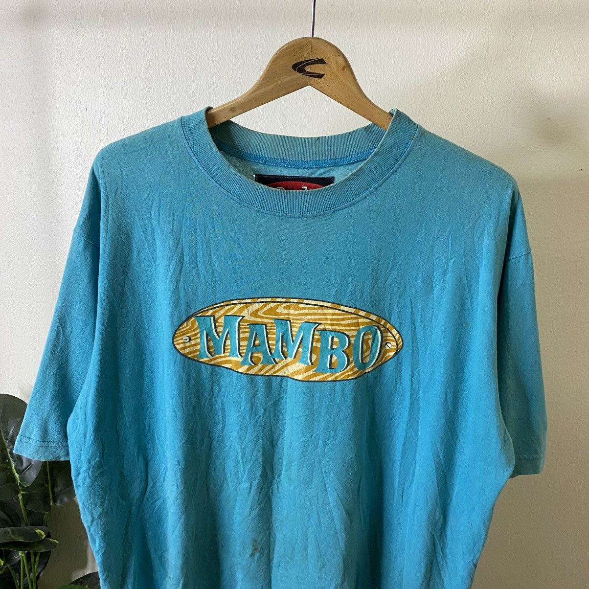 Mambo Vintage 1990s Mambo Bass Head Surf Tee Size US XL / EU 56 / 4 - 7 Thumbnail