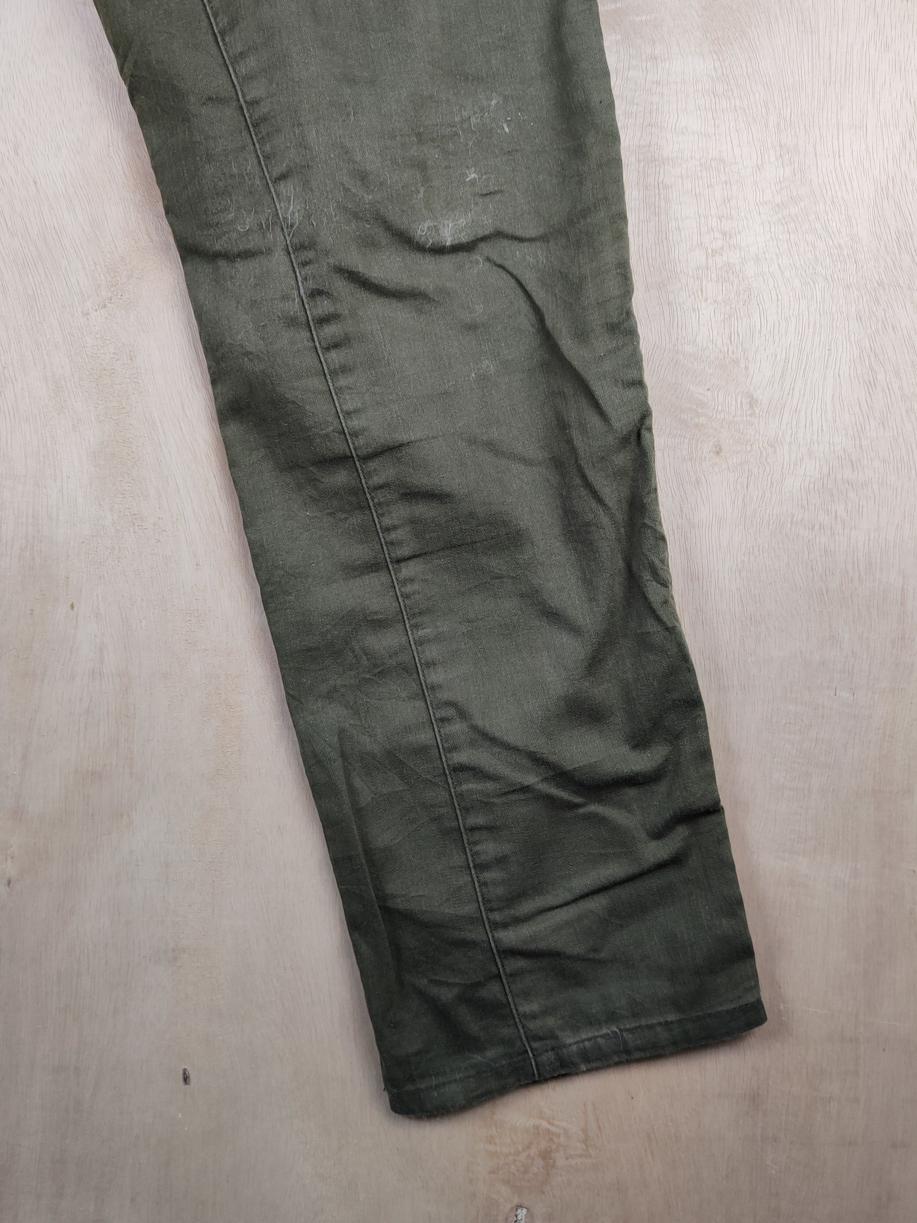 Japanese Brand Burtle Olive Faded Multipocket Tactical Cargo Pants #S2411 Size US 33 - 14 Thumbnail
